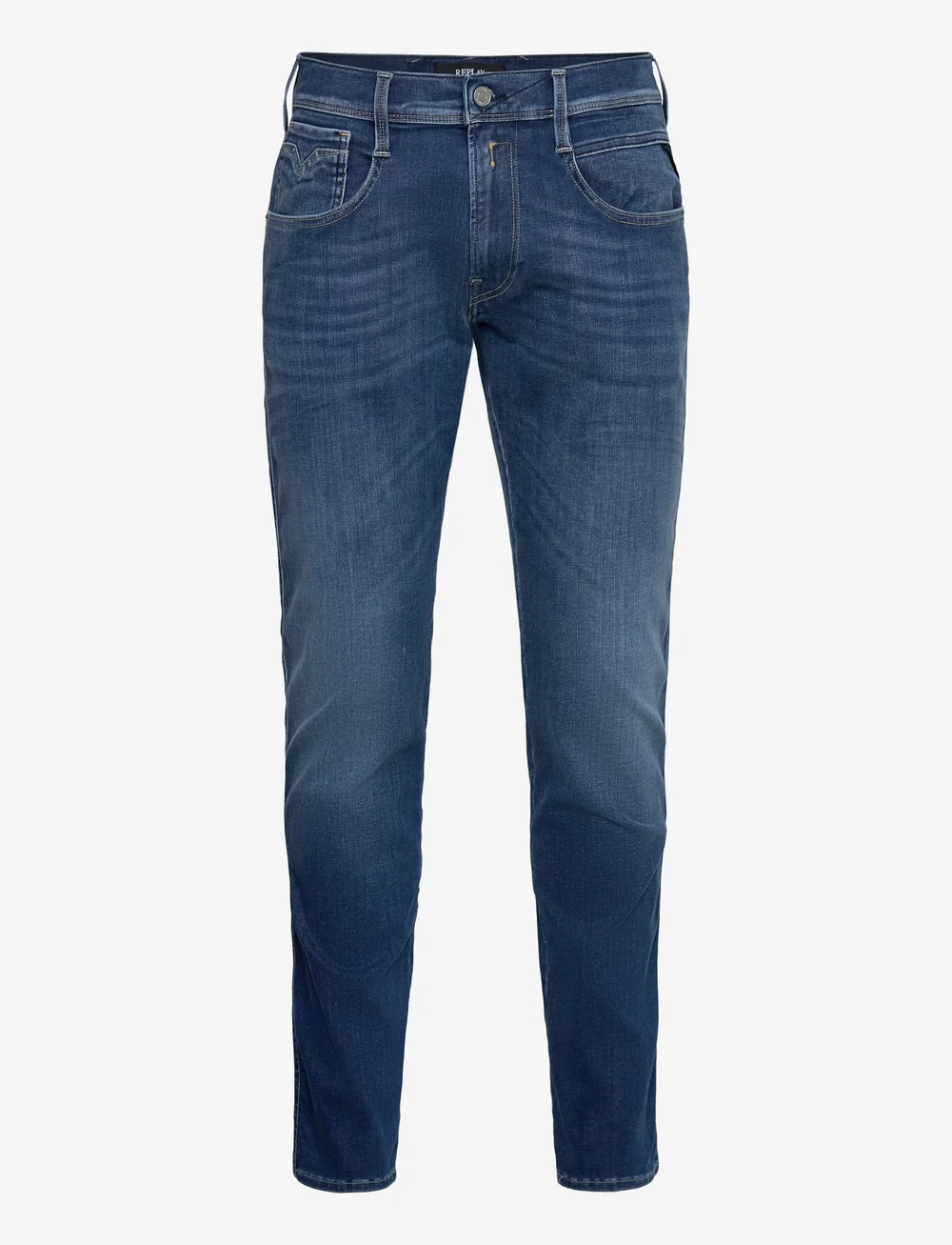 Replay - ANBASS Trousers SLIM Hyperflex Re-Used - kitsad teksad - dark blue - 0