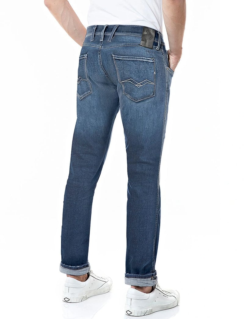 Replay - ANBASS Trousers SLIM Hyperflex Re-Used - slim jeans - dark blue - 2