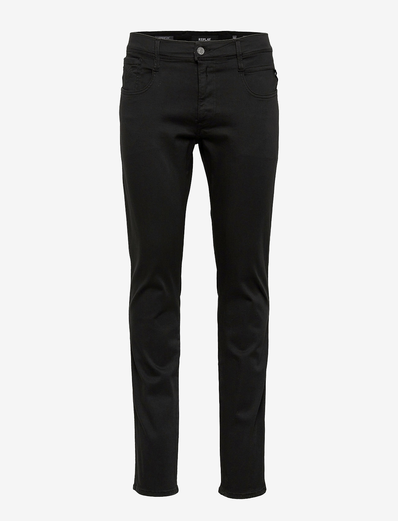 Replay - ANBASS Trousers SLIM Hyperflex Colour XLite - black - 1