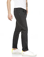 Replay - ANBASS Trousers Hyperflex Colour XLite - kitsad teksad - black - 2