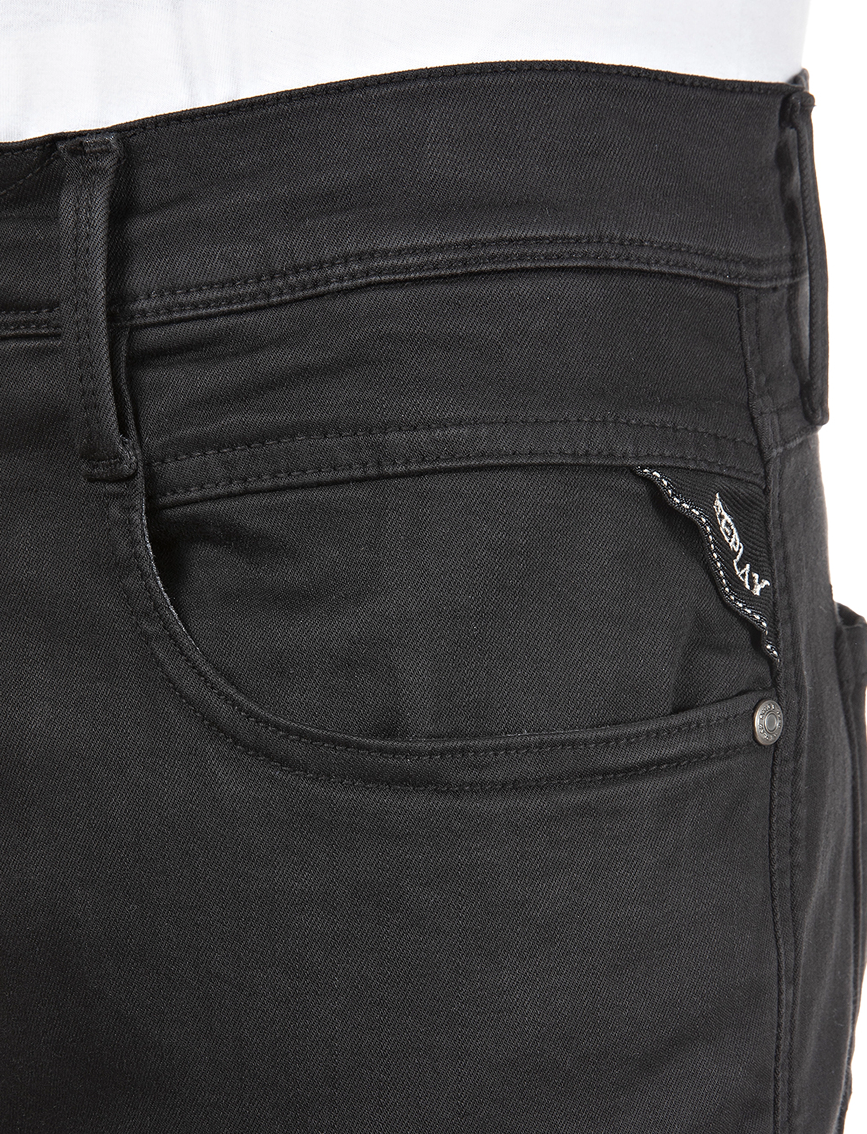 Replay - ANBASS Trousers SLIM Hyperflex Colour XLite - black - 3