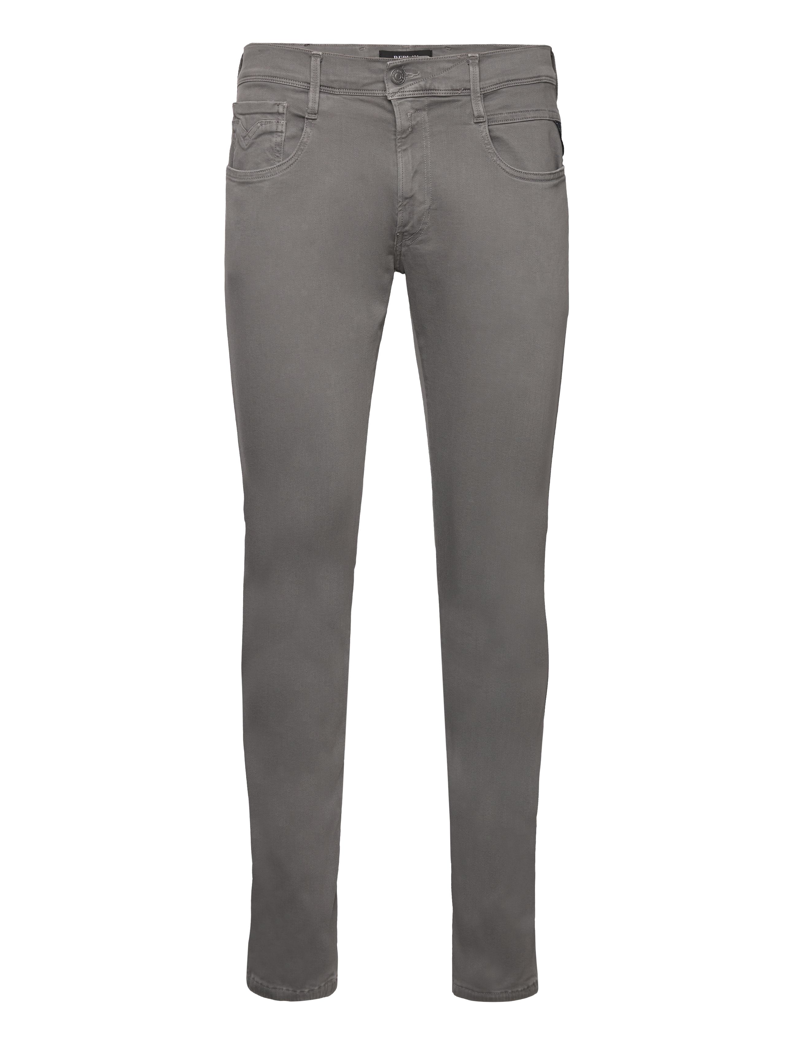 Replay - ANBASS Trousers SLIM Hyperflex Colour XLite - grey - 1
