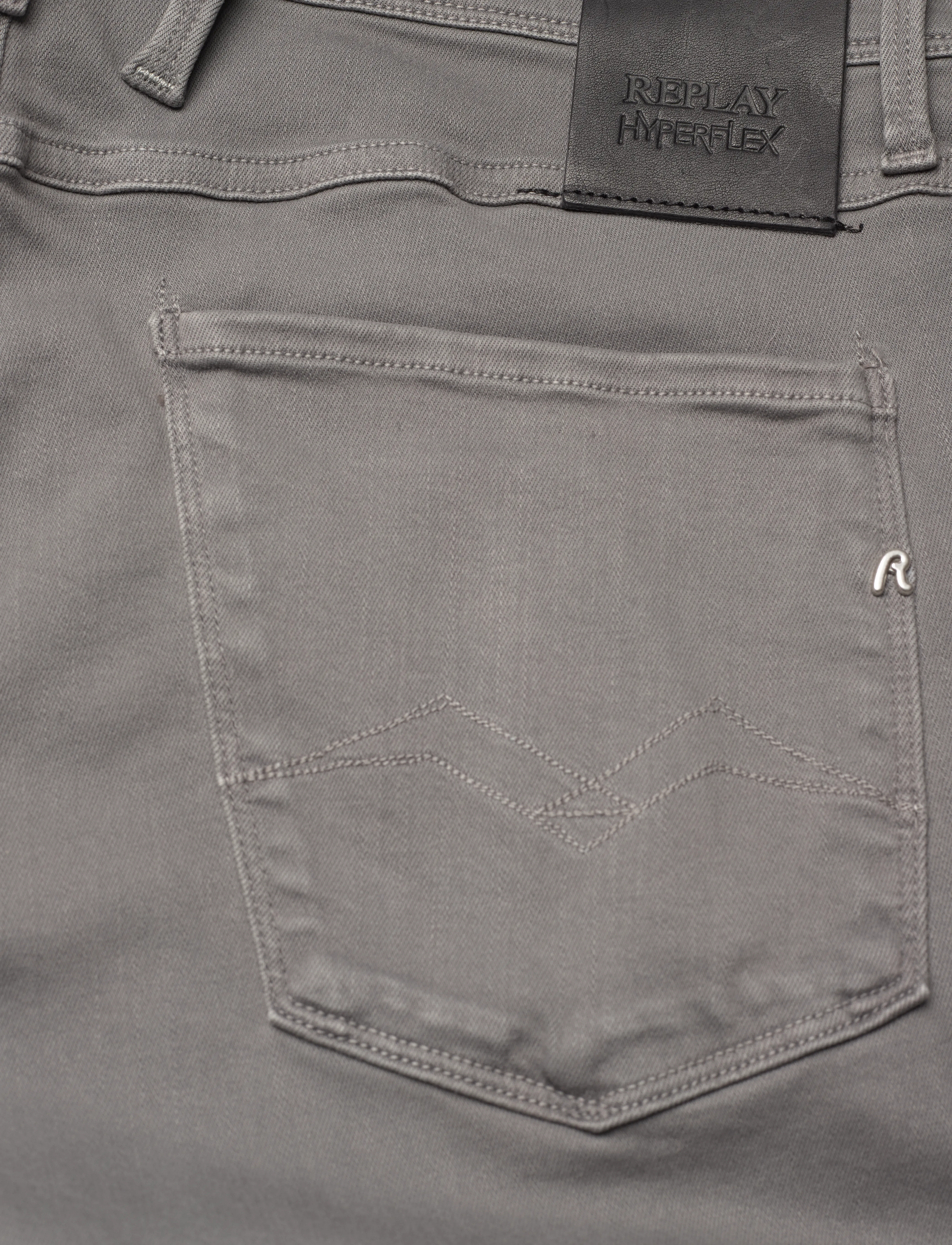 Replay - ANBASS Trousers SLIM Hyperflex Colour XLite - grey - 5