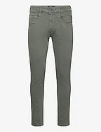 ANBASS Trousers SLIM Hyperflex Colour XLite - KHAKI GREEN