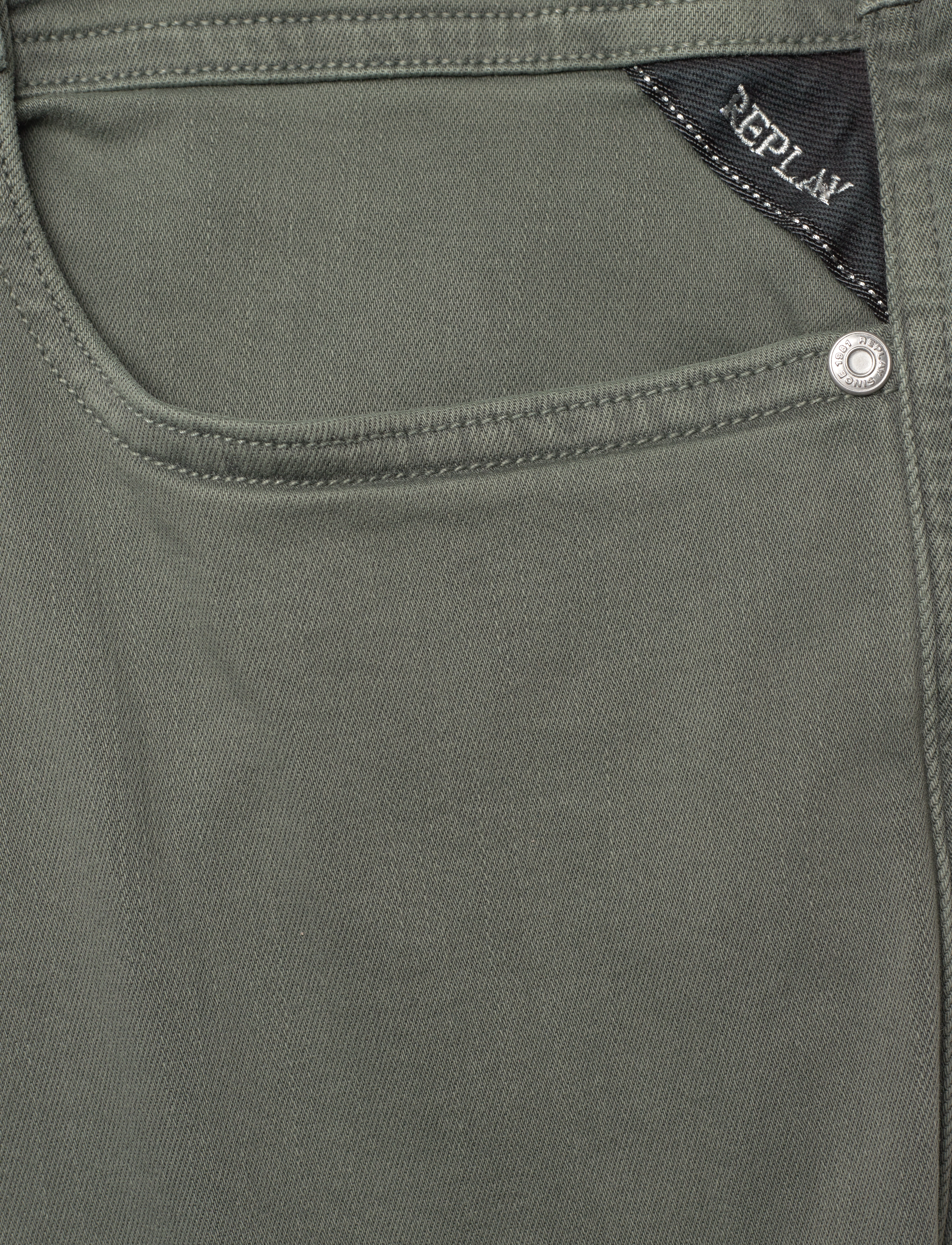 Replay - ANBASS Trousers SLIM Hyperflex Colour XLite - khaki green - 2