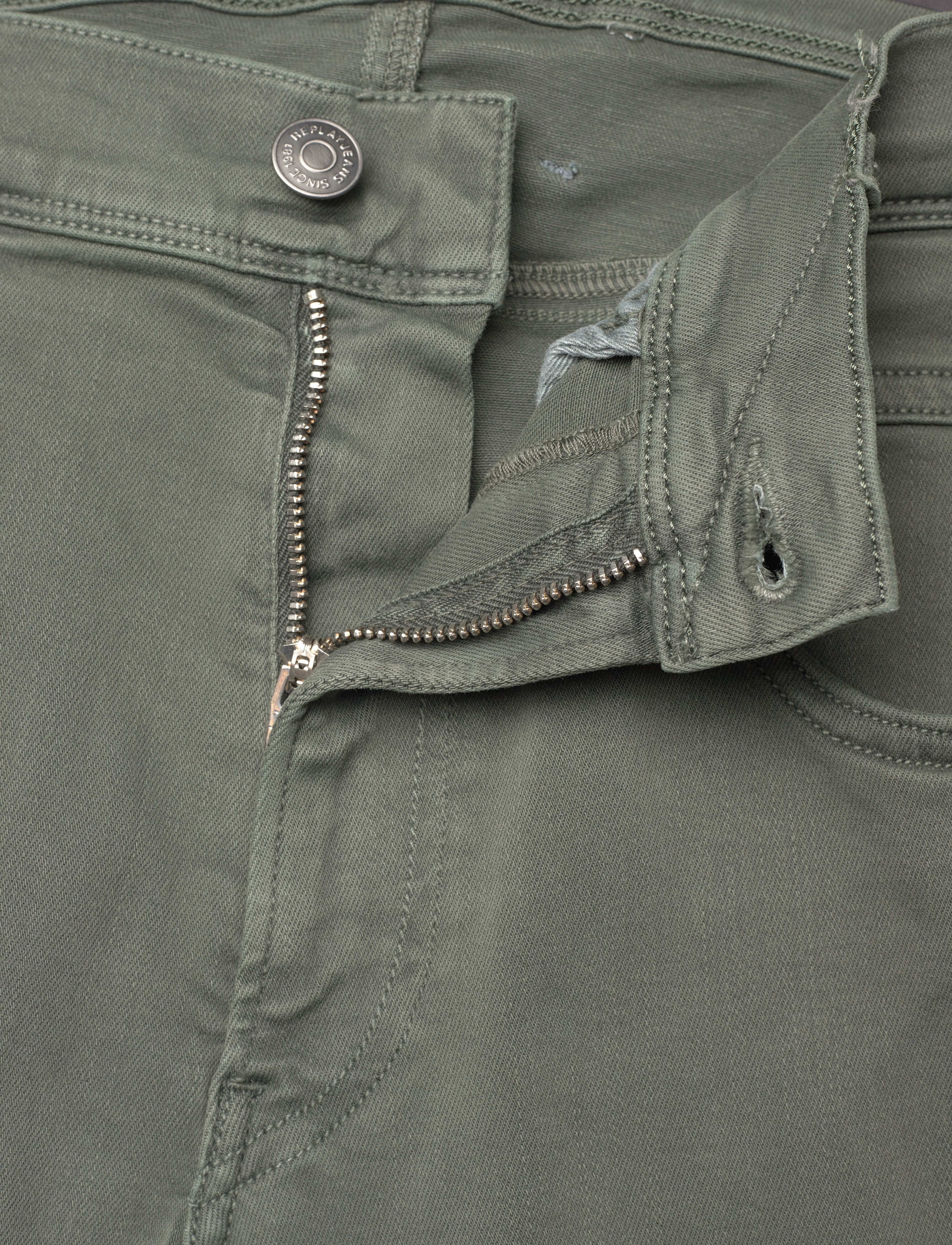 Replay - ANBASS Trousers SLIM Hyperflex Colour XLite - khaki green - 3