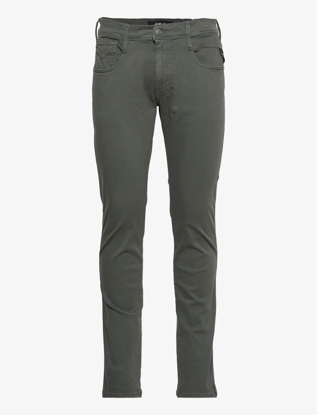 Replay - ANBASS Trousers Hyperflex Colour XLite - slim jeans - military green.. - 0