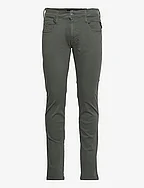 ANBASS Trousers SLIM Hyperflex Colour XLite - MILITARY GREEN..