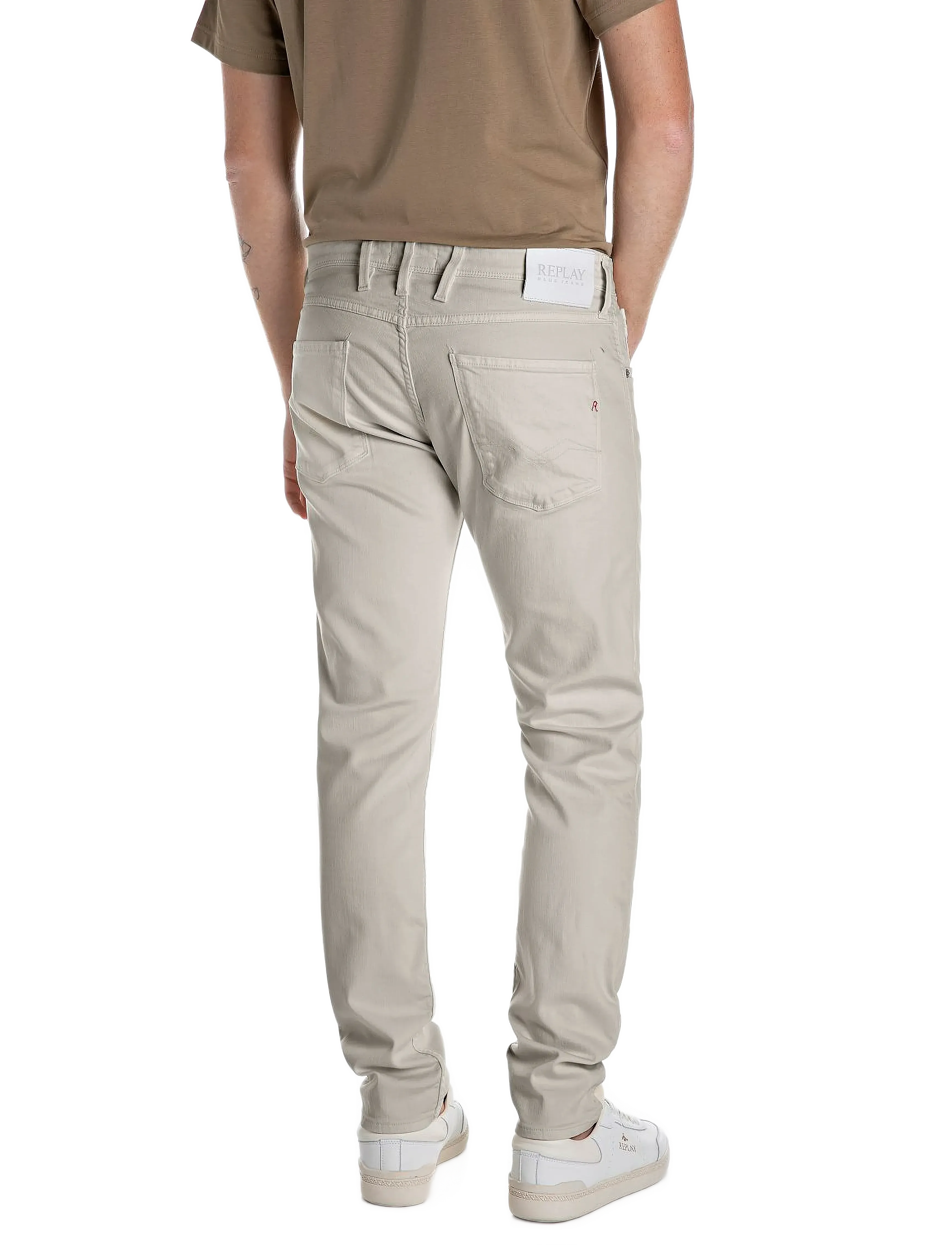 Replay - ANBASS Trousers SLIM - beige - 2