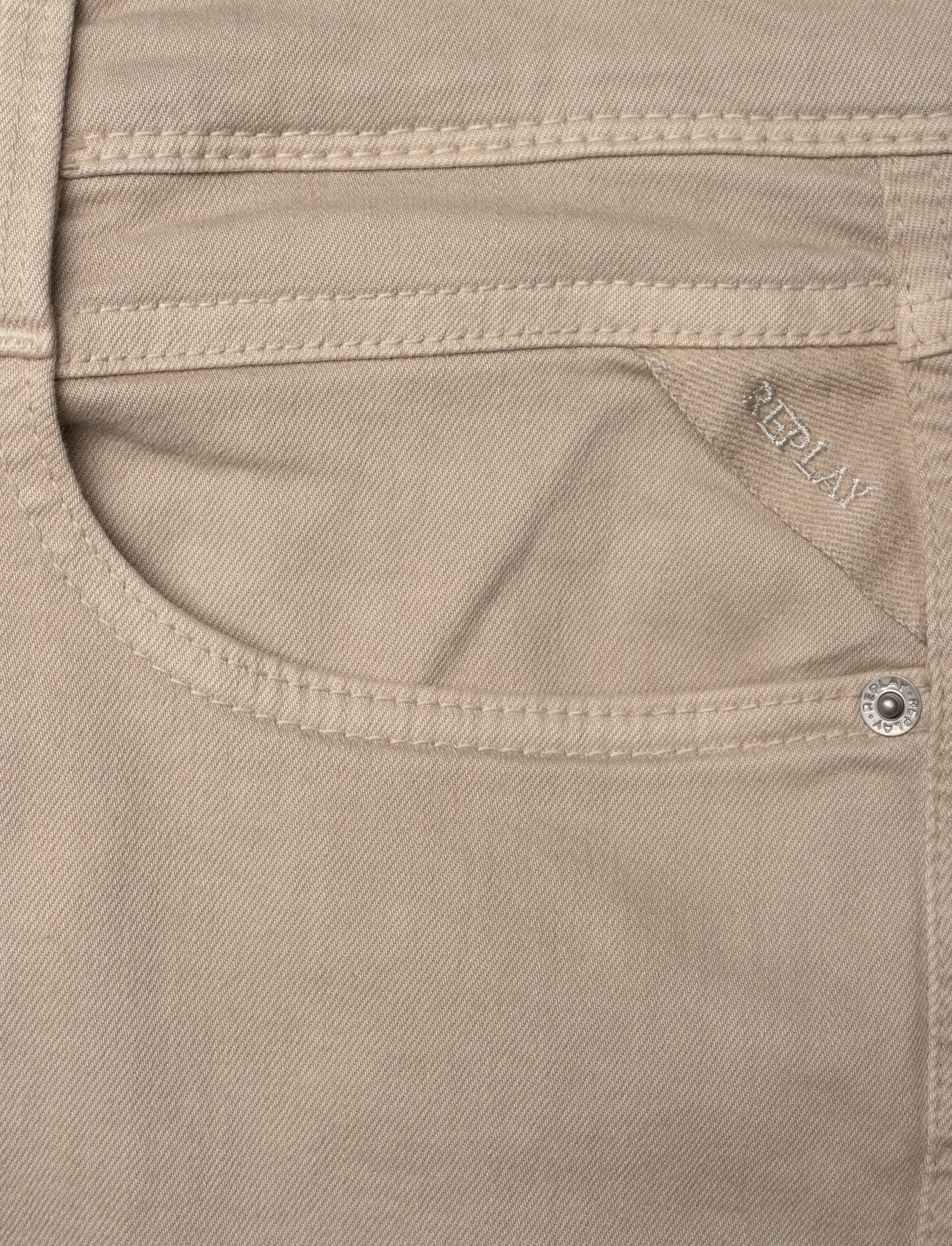 Replay - ANBASS Trousers SLIM - beige - 3