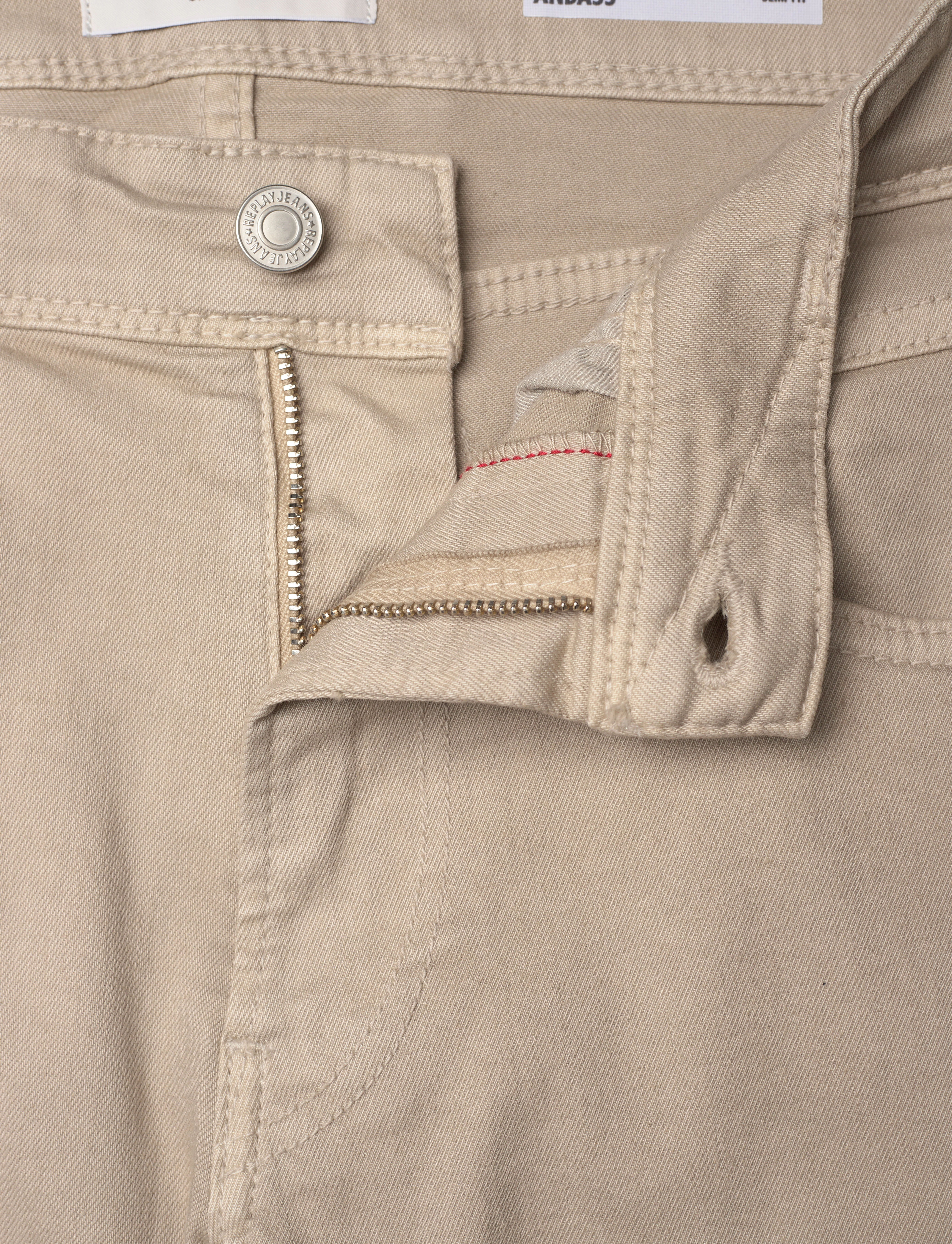 Replay - ANBASS Trousers SLIM - beige - 4