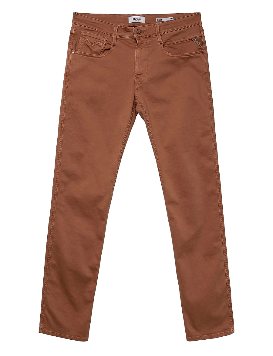 Replay - ANBASS Trousers SLIM - slim jeans - brown - 1