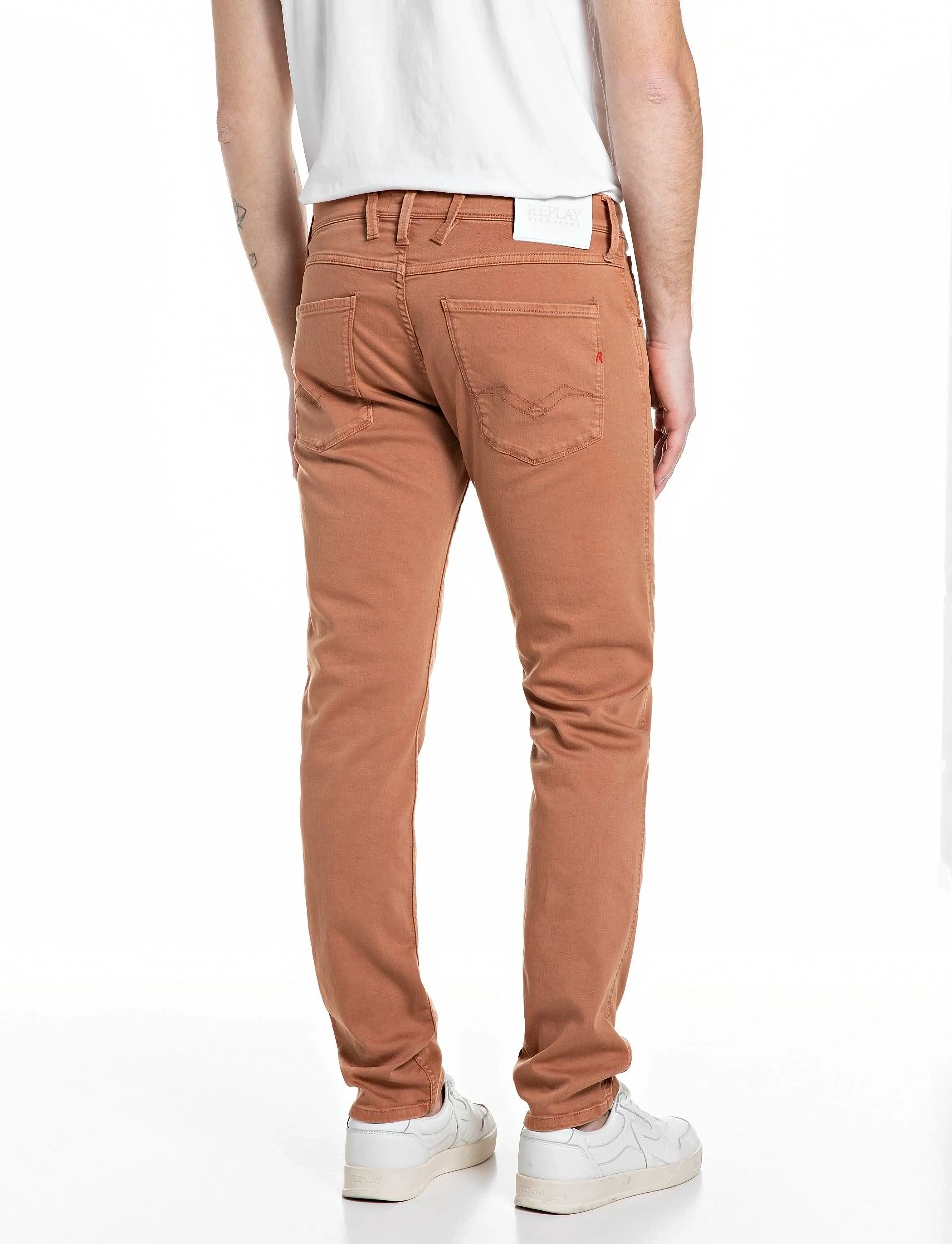 Replay - ANBASS Trousers SLIM - slim jeans - brown - 2