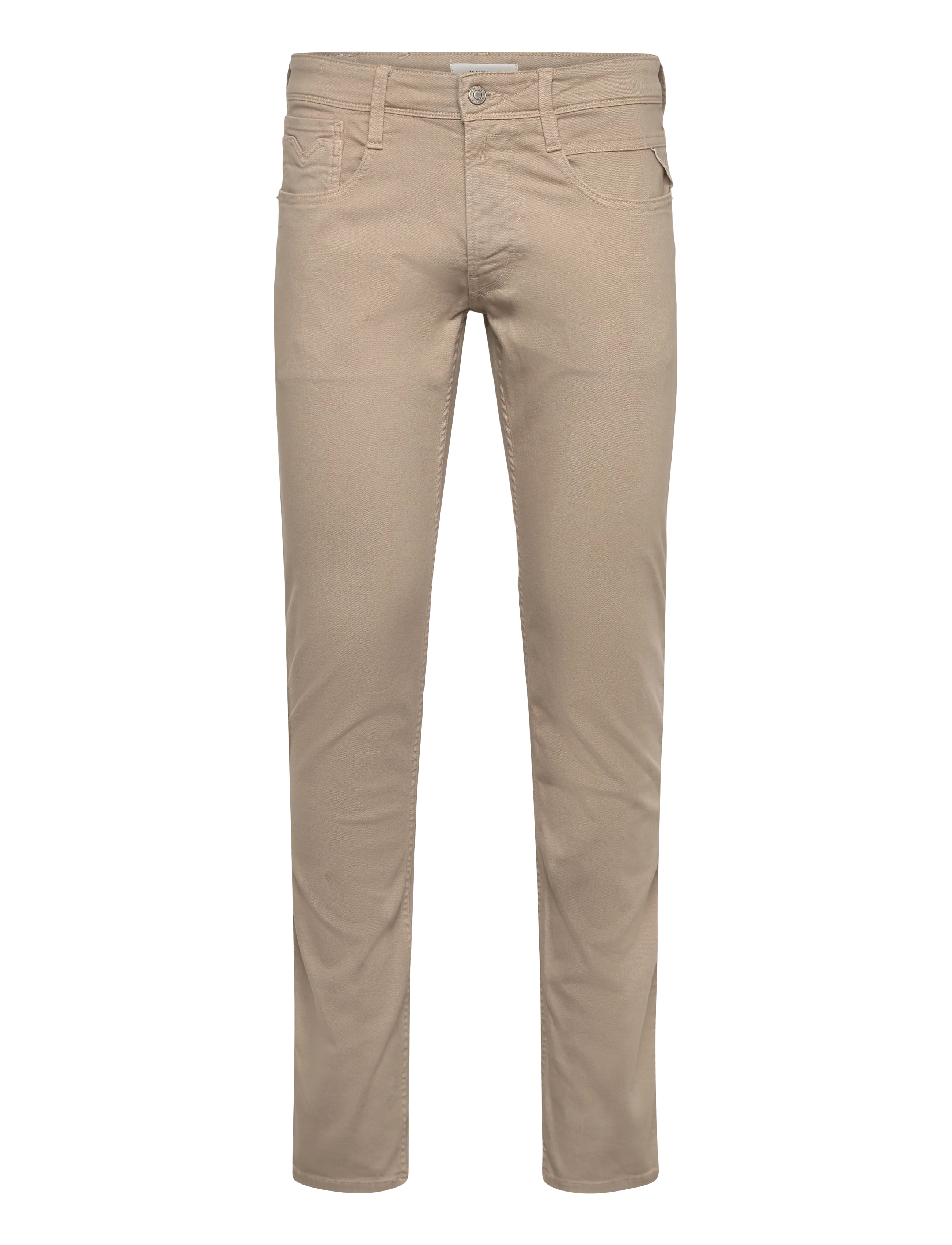 Replay ANBASS Trousers SLIM - Jeans - KHAKI GREEN / brown