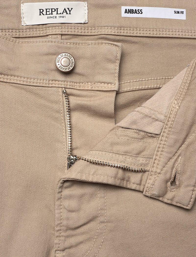 Replay - ANBASS Trousers SLIM - slim fit jeans - khaki green - 5