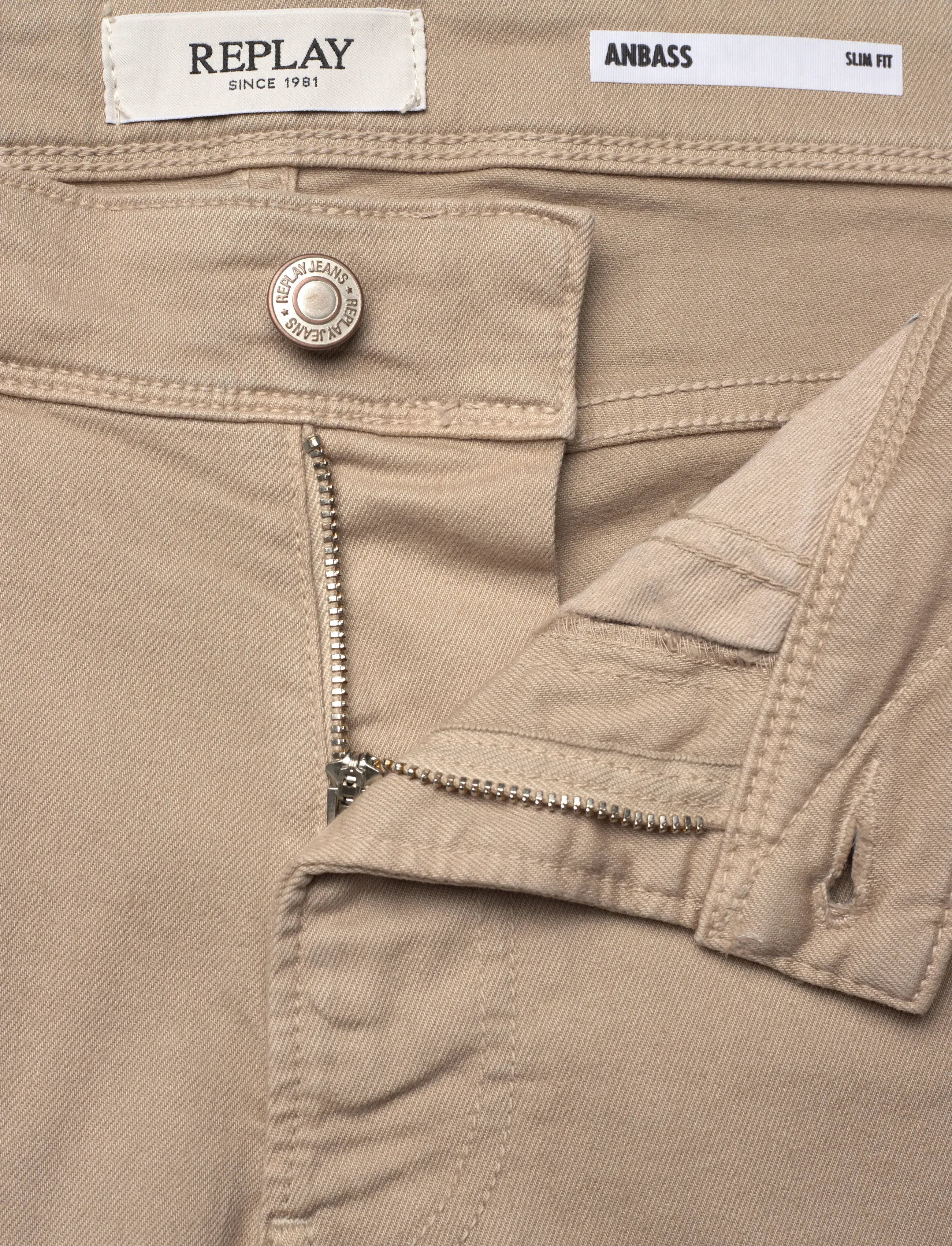 Replay - ANBASS Trousers SLIM - slim jeans - khaki green - 5