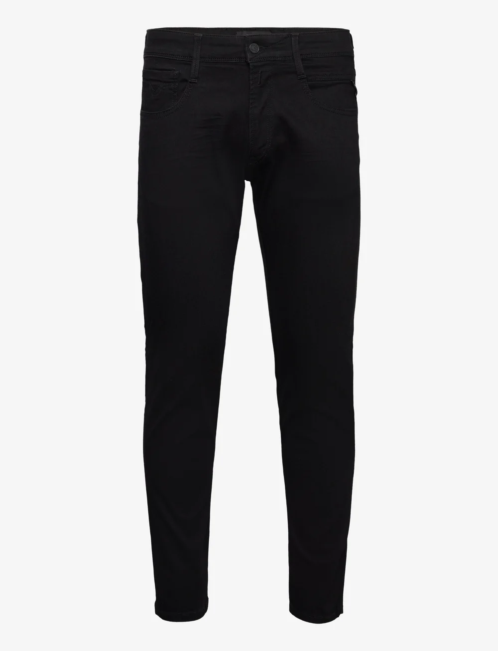 Replay - ANBASS Trousers SLIM - kitsad teksad - black - 0