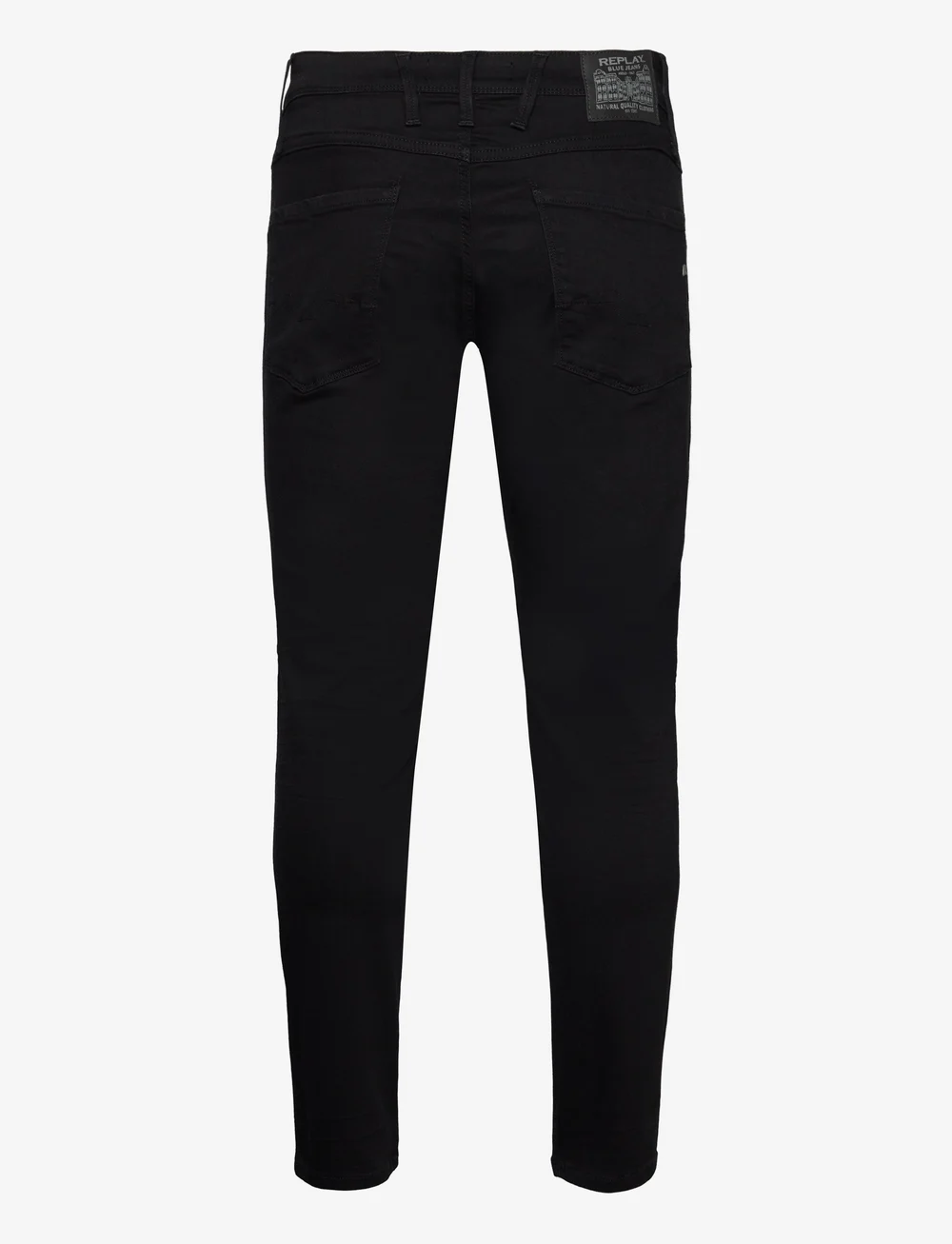 Replay - ANBASS Trousers SLIM - kitsad teksad - black - 1