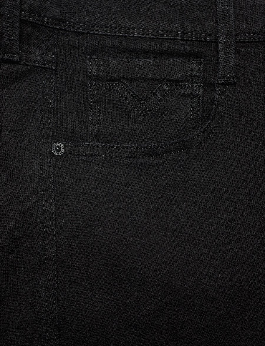 Replay - ANBASS Trousers SLIM 99 Denim - kitsad teksad - black - 4