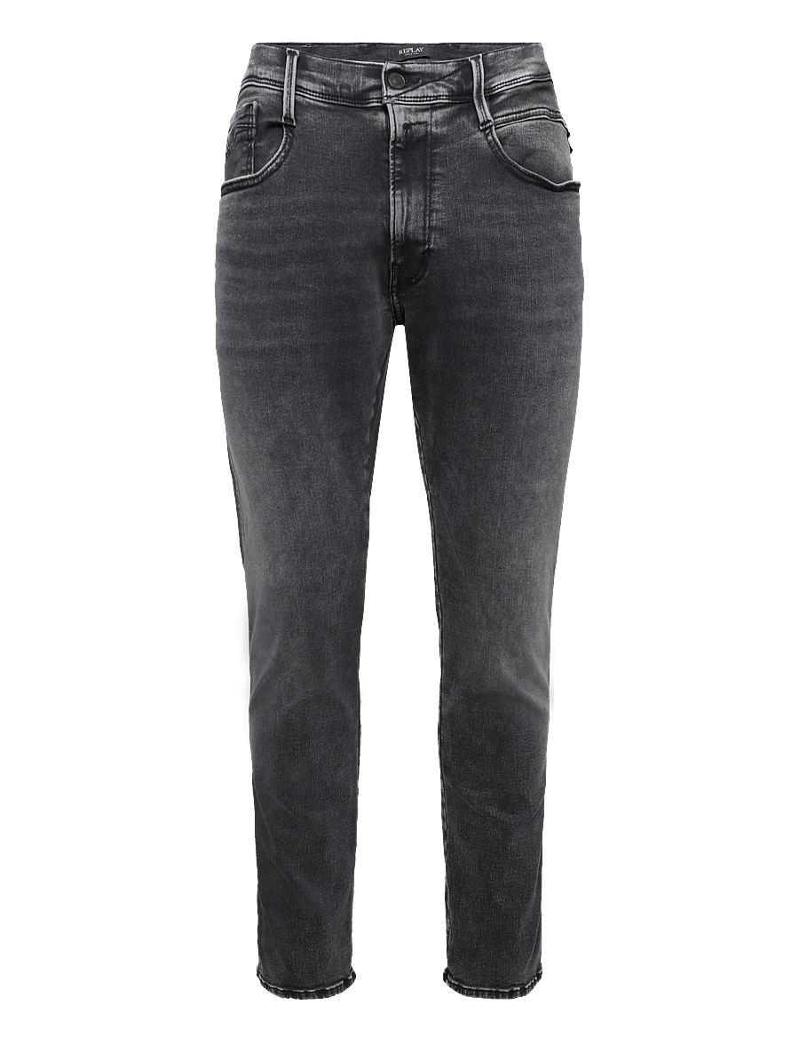 Replay - ANBASS Trousers SLIM HYPERFLEX ORIGINAL - kitsad teksad - darkgrey - 1