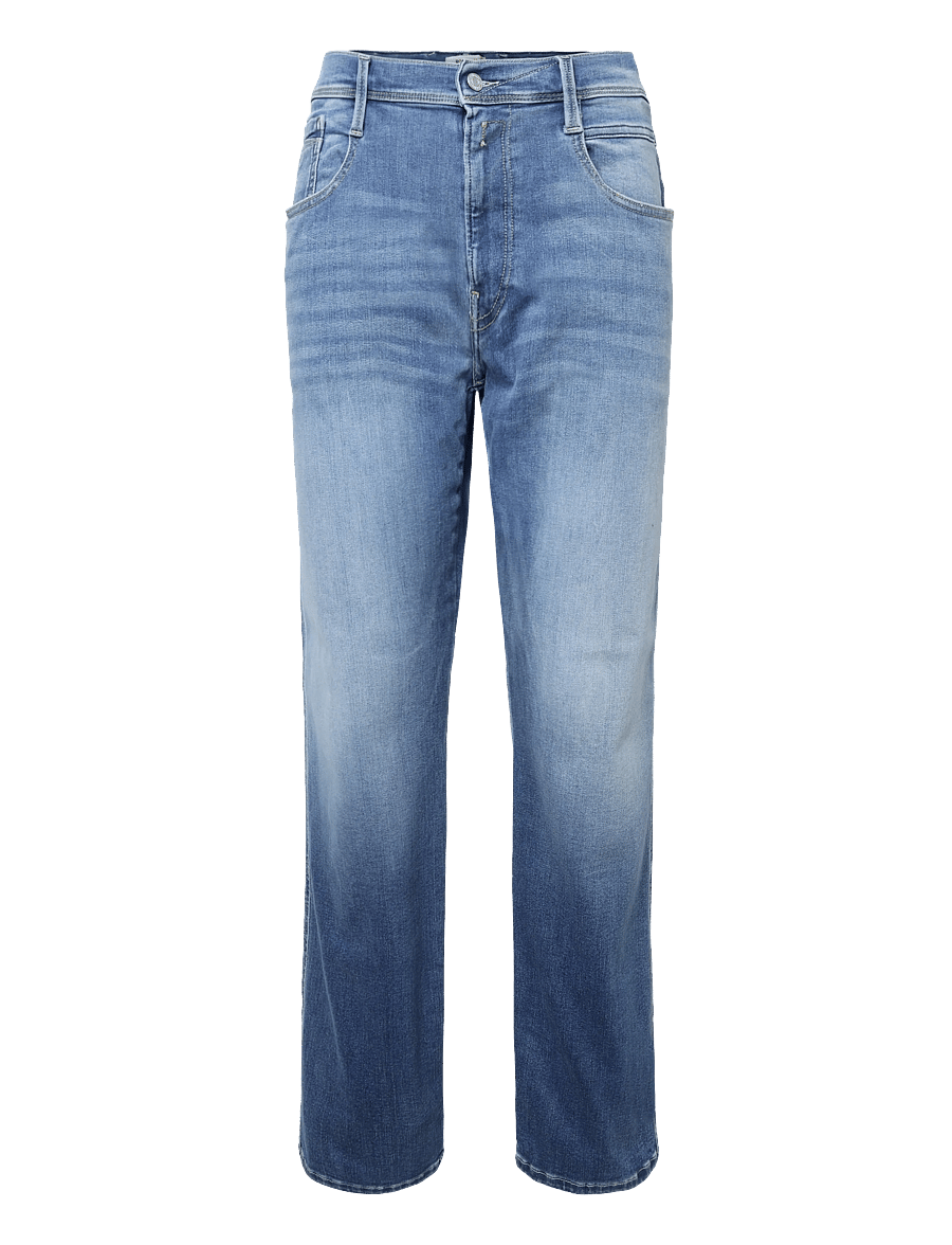 Replay - ANBASS Trousers SLIM HYPERFLEX ORIGINAL - slim-fit jeans - blue - 1
