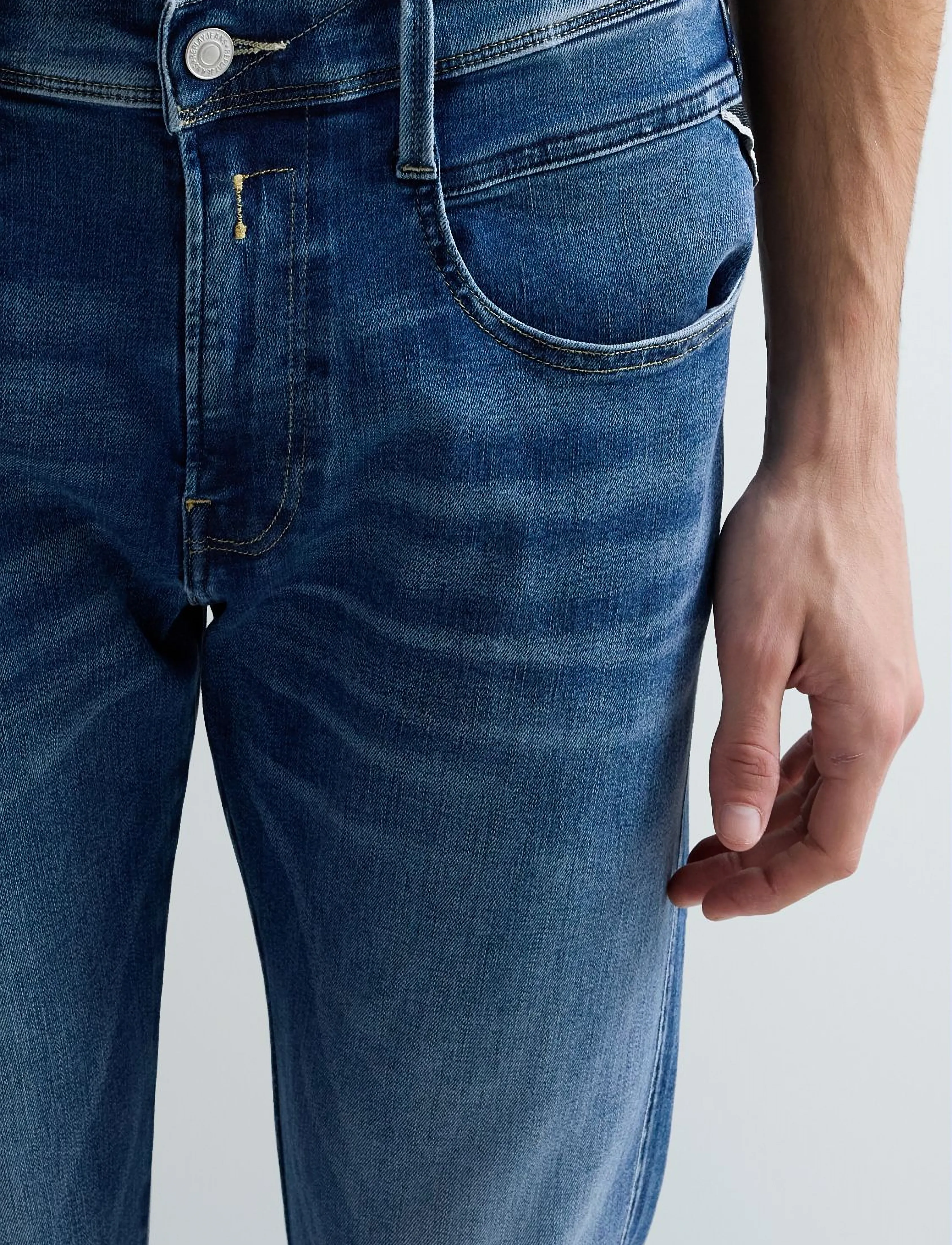 REPLAY Anbass Trousers Slim Hyperflex Original jeans herr – bild 7