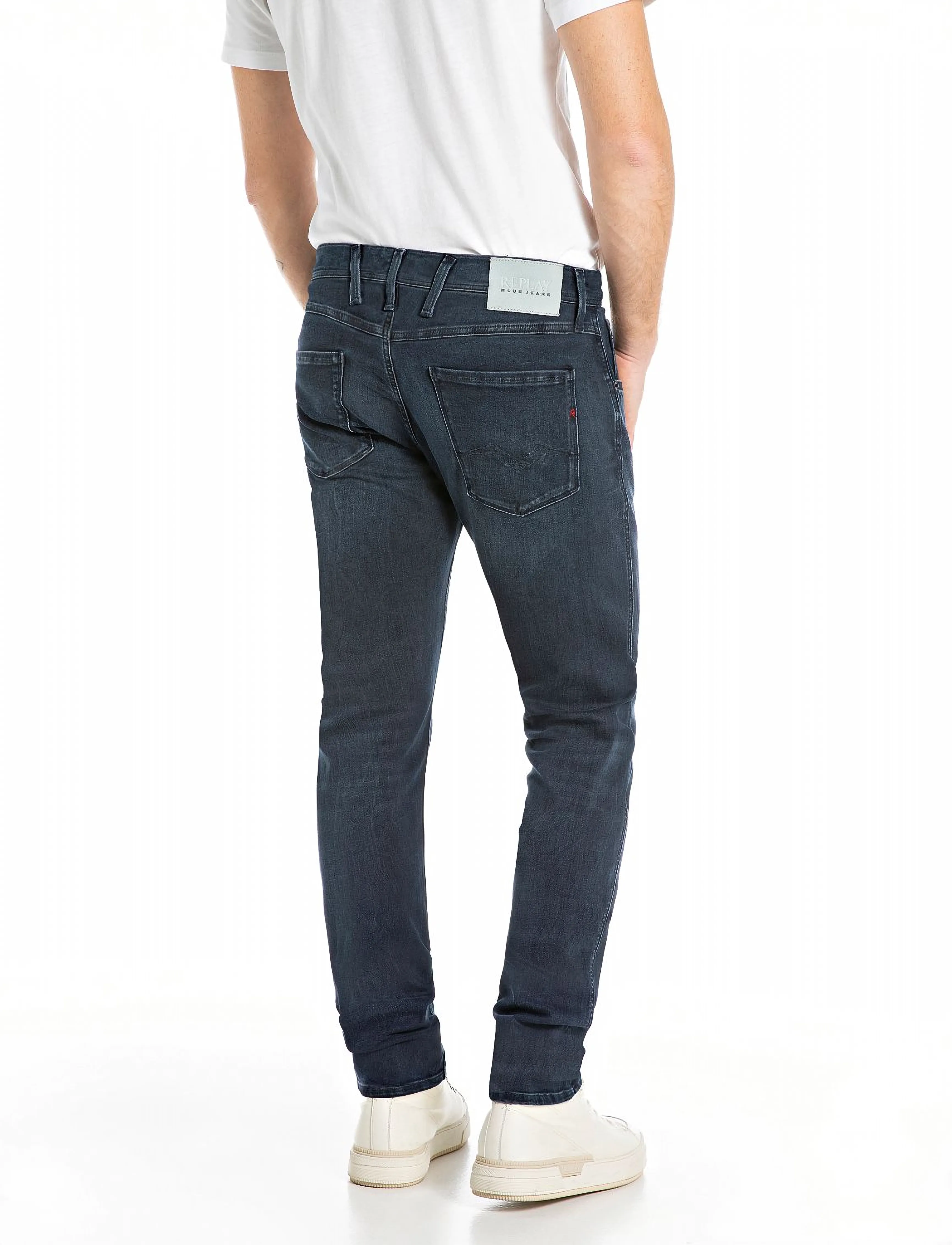 Replay - ANBASS Trousers SLIM HYPERFLEX ORIGINAL - slim jeans - blue - 3