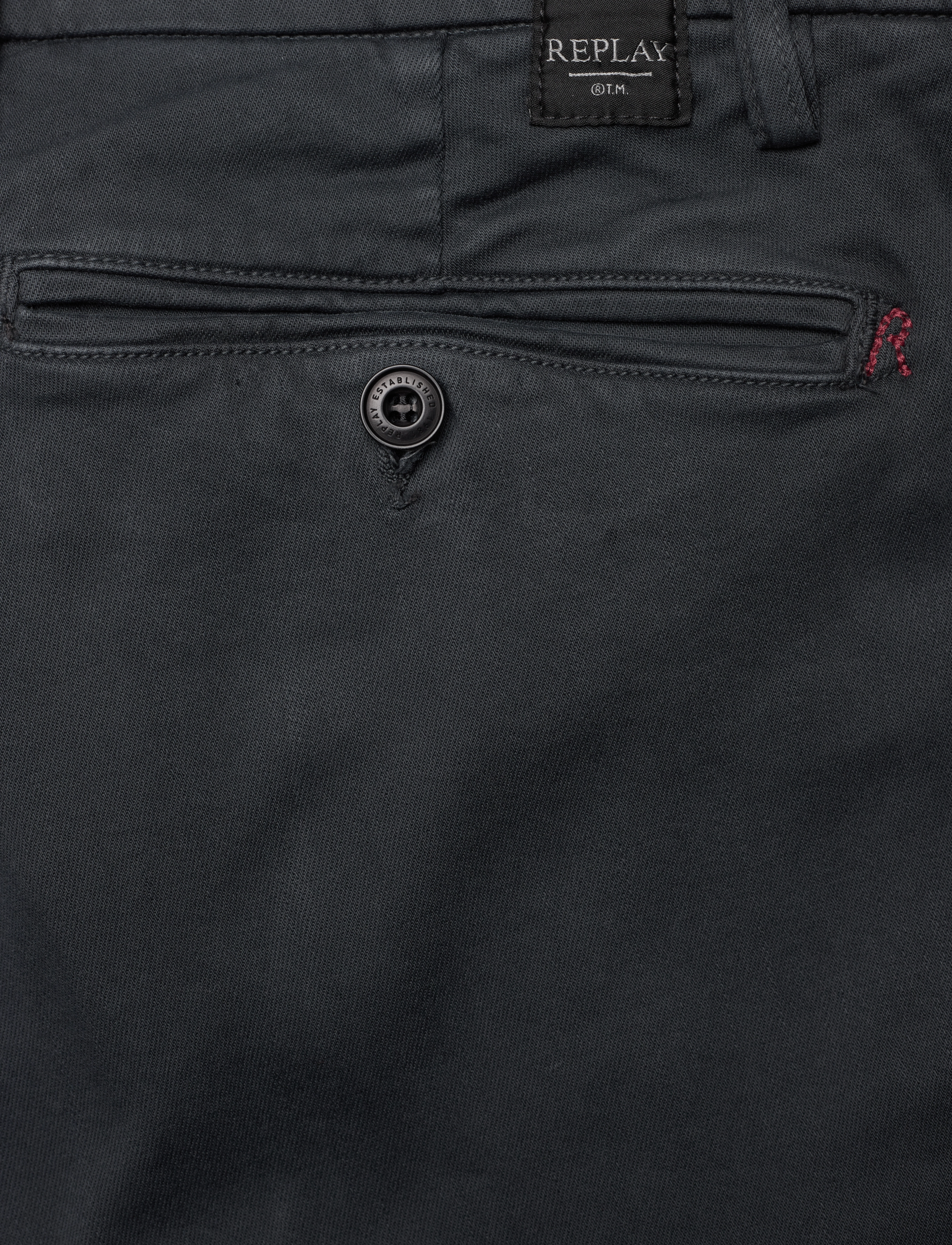 Replay - ZEUMAR Trousers SLIM Hyperchino Color Xlite - blue - 2
