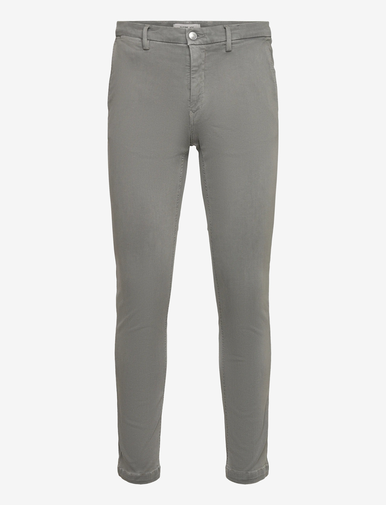 Replay - ZEUMAR Trousers SLIM Hyperchino Color Xlite - chinos - grey - 1