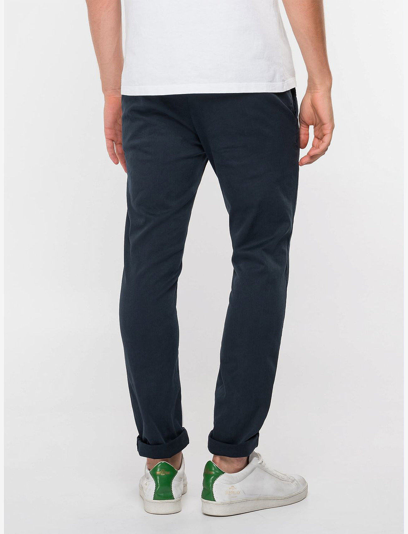 Replay - ZEUMAR Trousers SLIM Hyperchino Color Xlite - chinos - blue - 5
