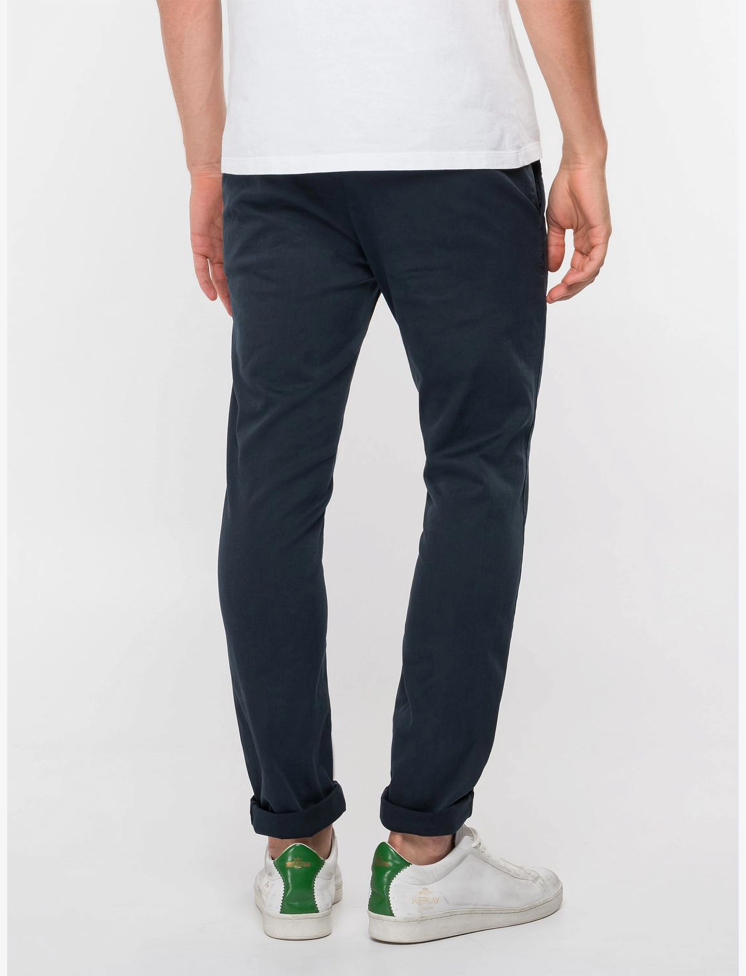 Replay - ZEUMAR Trousers SLIM Hyperchino Color Xlite - chinos - blue - 5