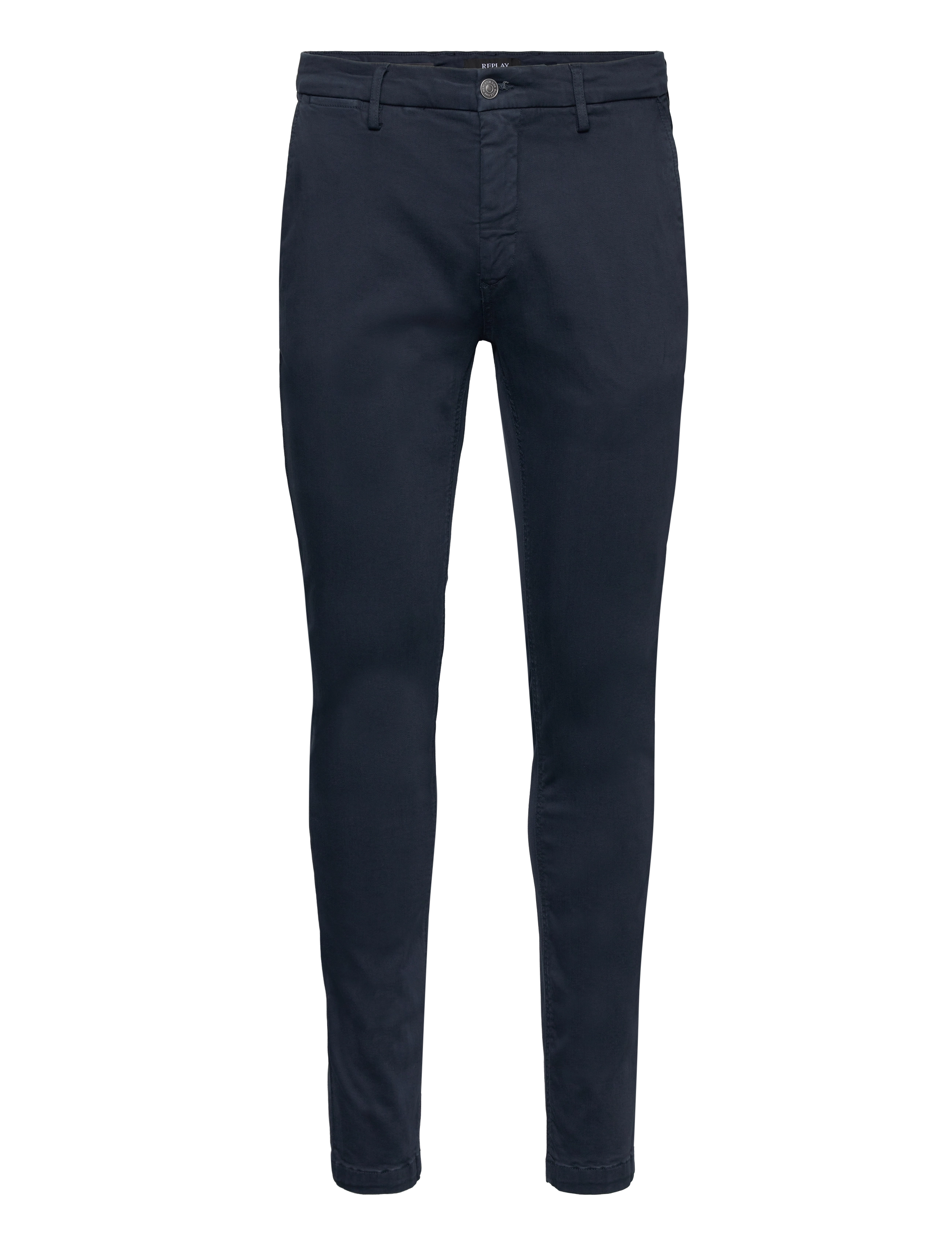 Replay - ZEUMAR Trousers SLIM Hyperchino Color Xlite - autumn clothing - blue - 0