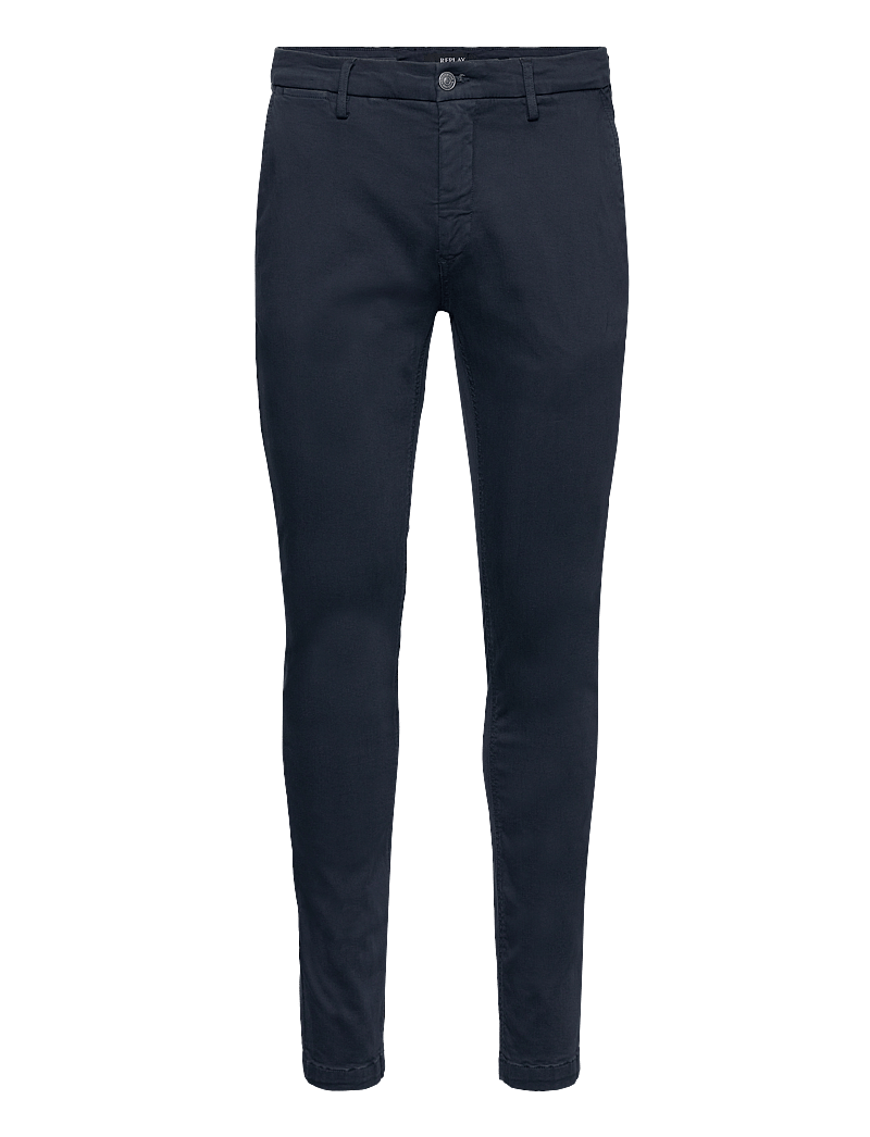 Replay - ZEUMAR Trousers SLIM Hyperchino Color Xlite - chinos - blue - 1