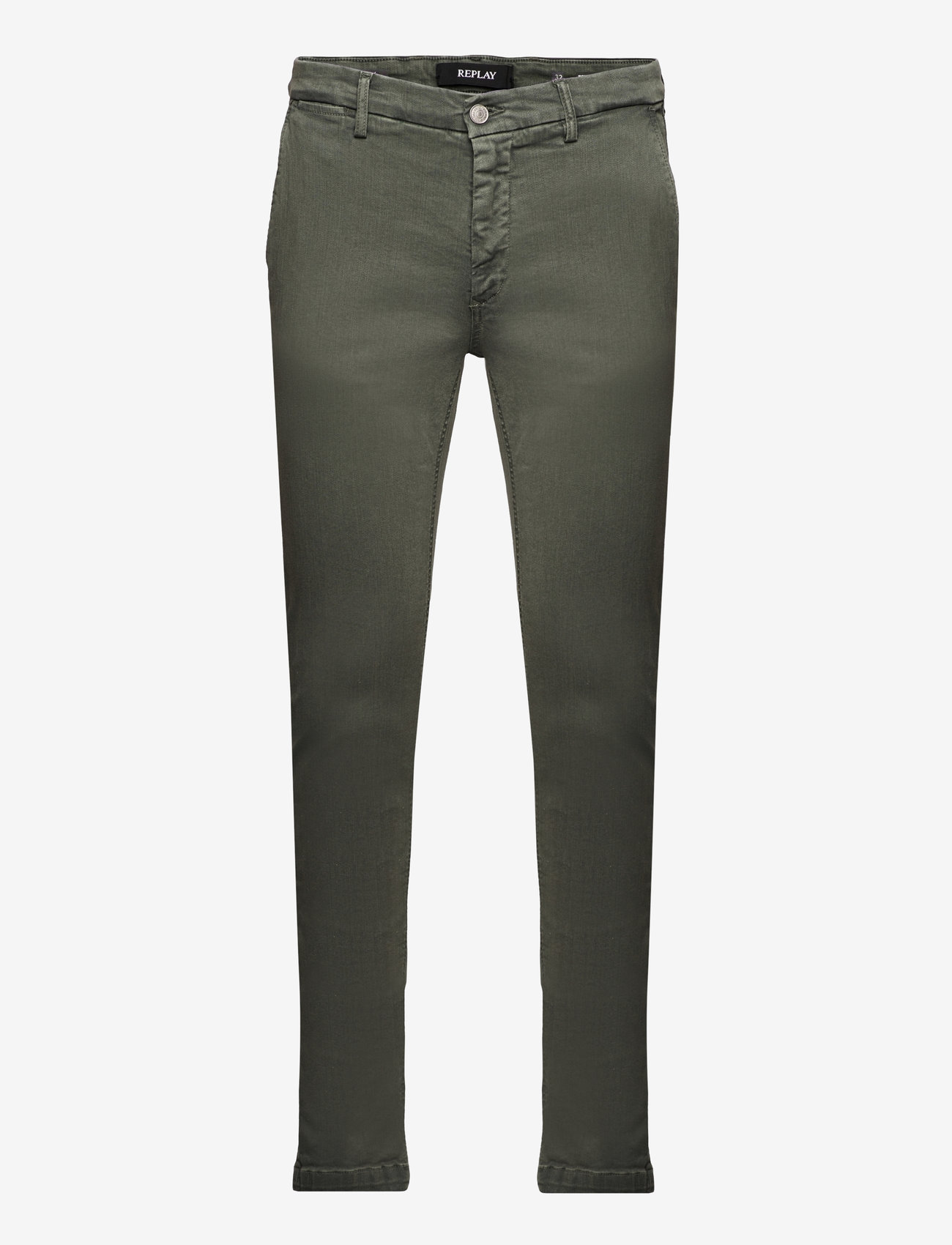 Replay - ZEUMAR Trousers SLIM Hyperchino Color Xlite - chinos - green - 1