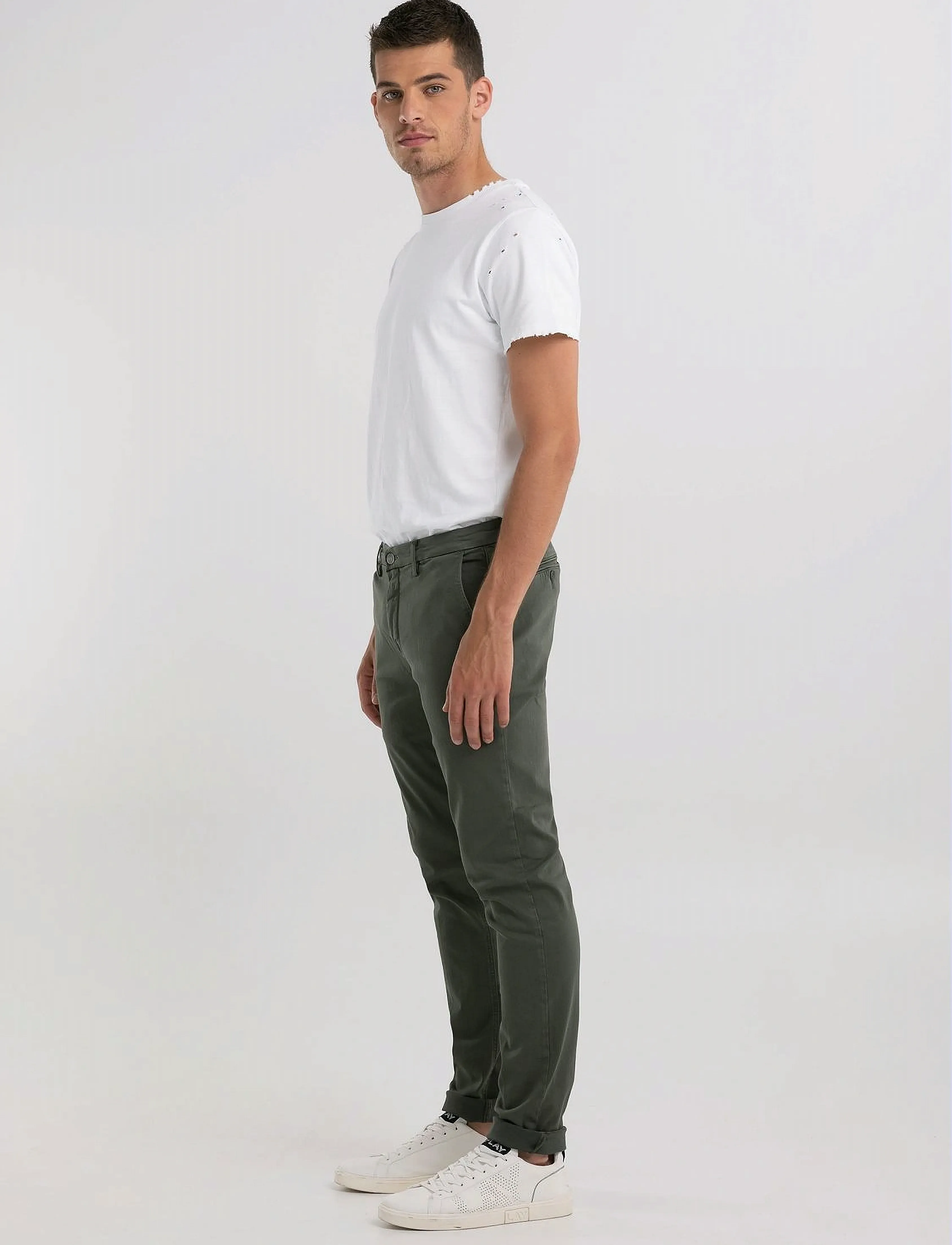 REPLAY Zeumar Trousers Slim Hyperchino Color Xlite chinos herr – bild 5