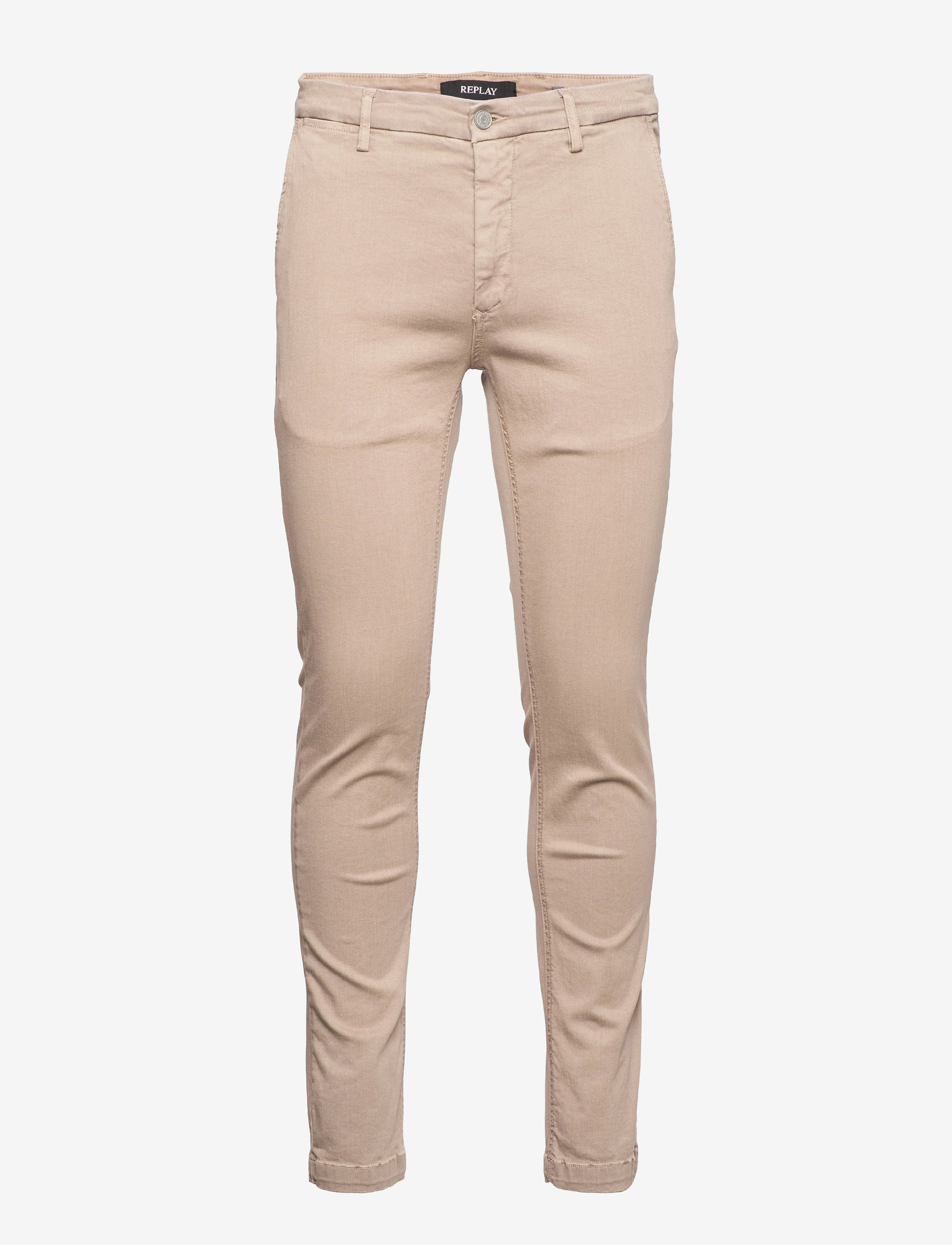 Replay - ZEUMAR Trousers SLIM Hyperchino Color Xlite - chinos - sand - 1