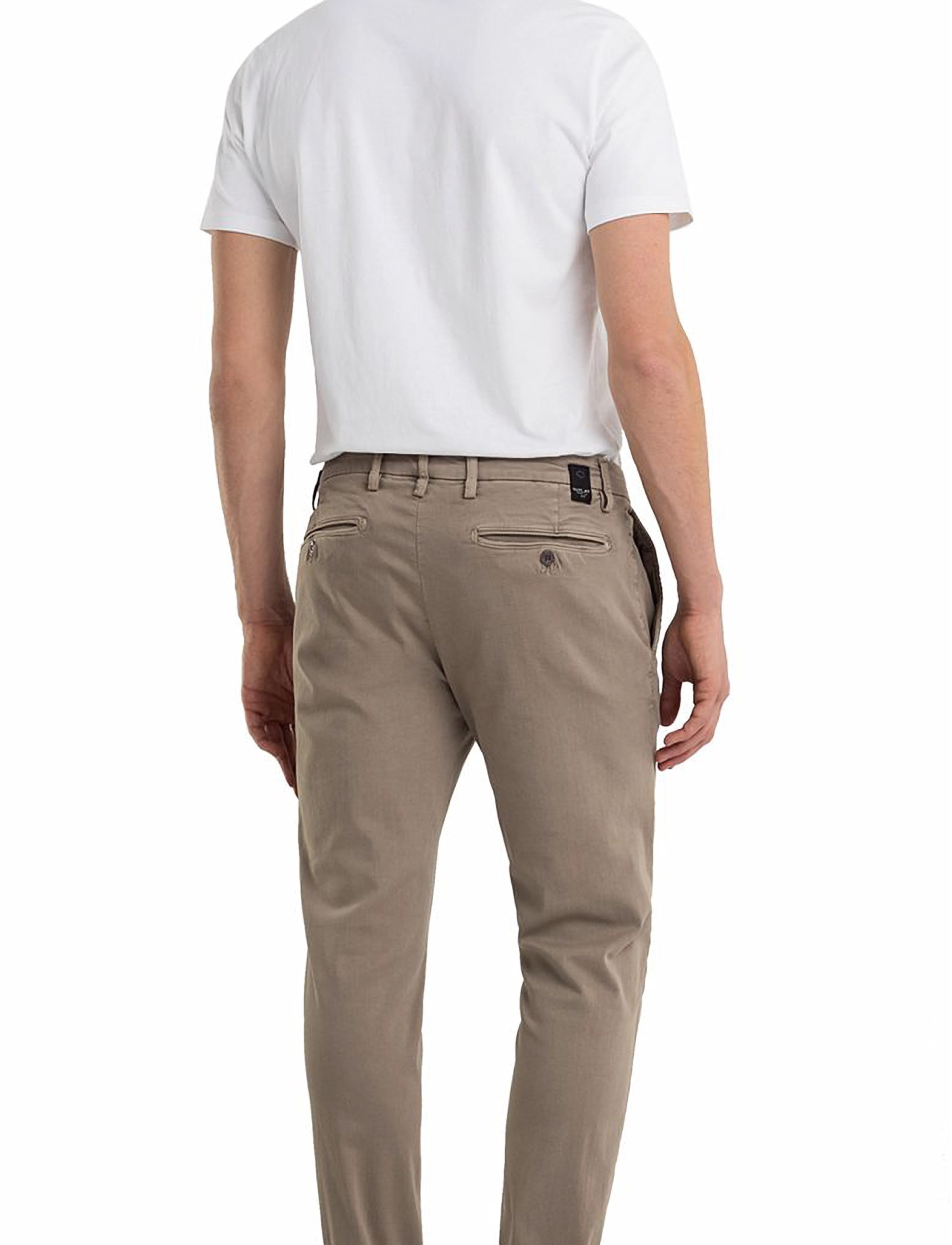 Replay - ZEUMAR Trousers SLIM Hyperchino Color Xlite - chinos - sand - 3