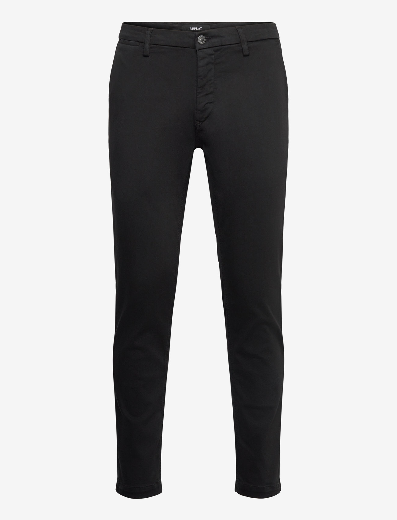 Replay - ZEUMAR Trousers SLIM Hyperchino Color Xlite - black - 0
