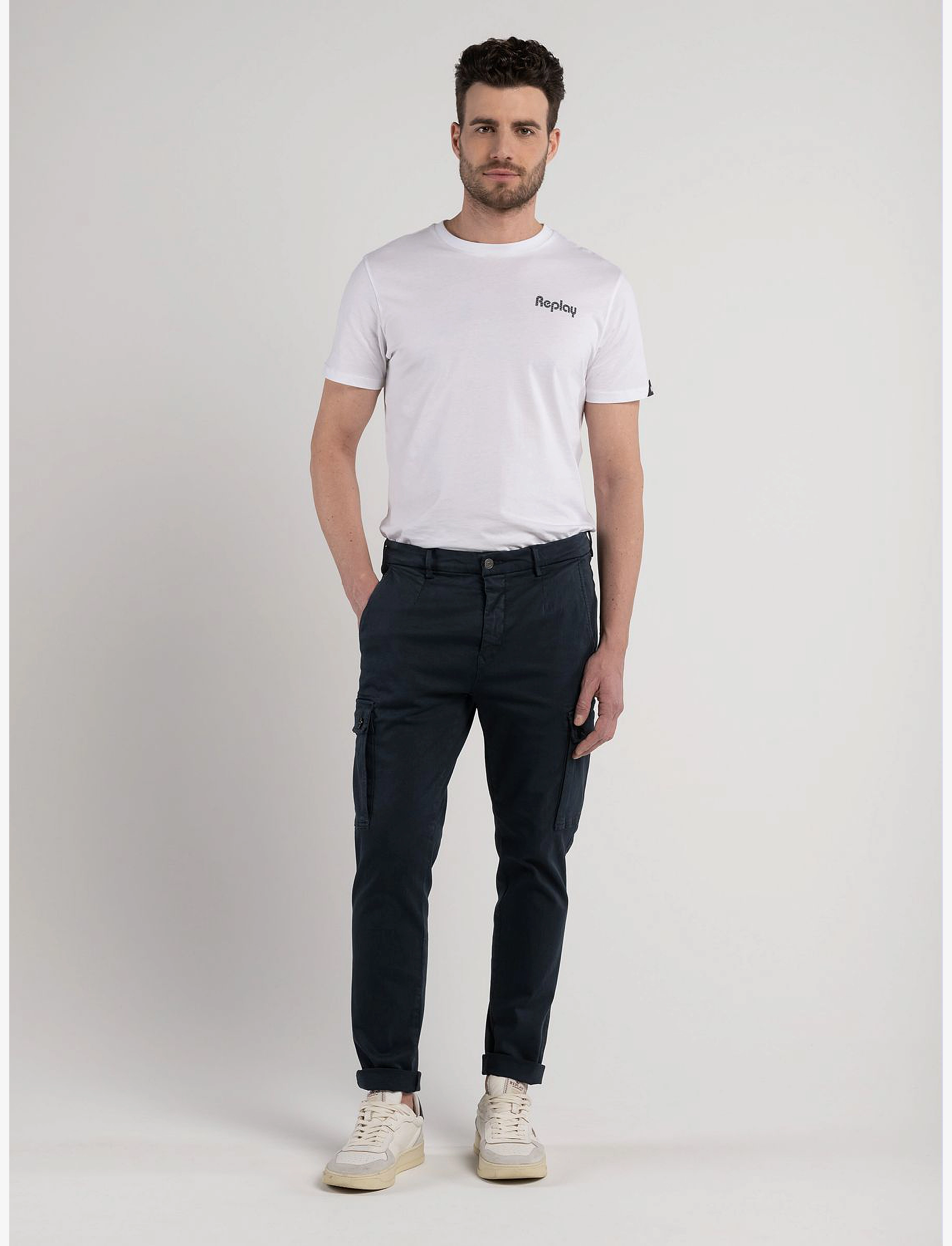 Replay - JAAN Trousers SLIM Hypercargo Color - blue - 3
