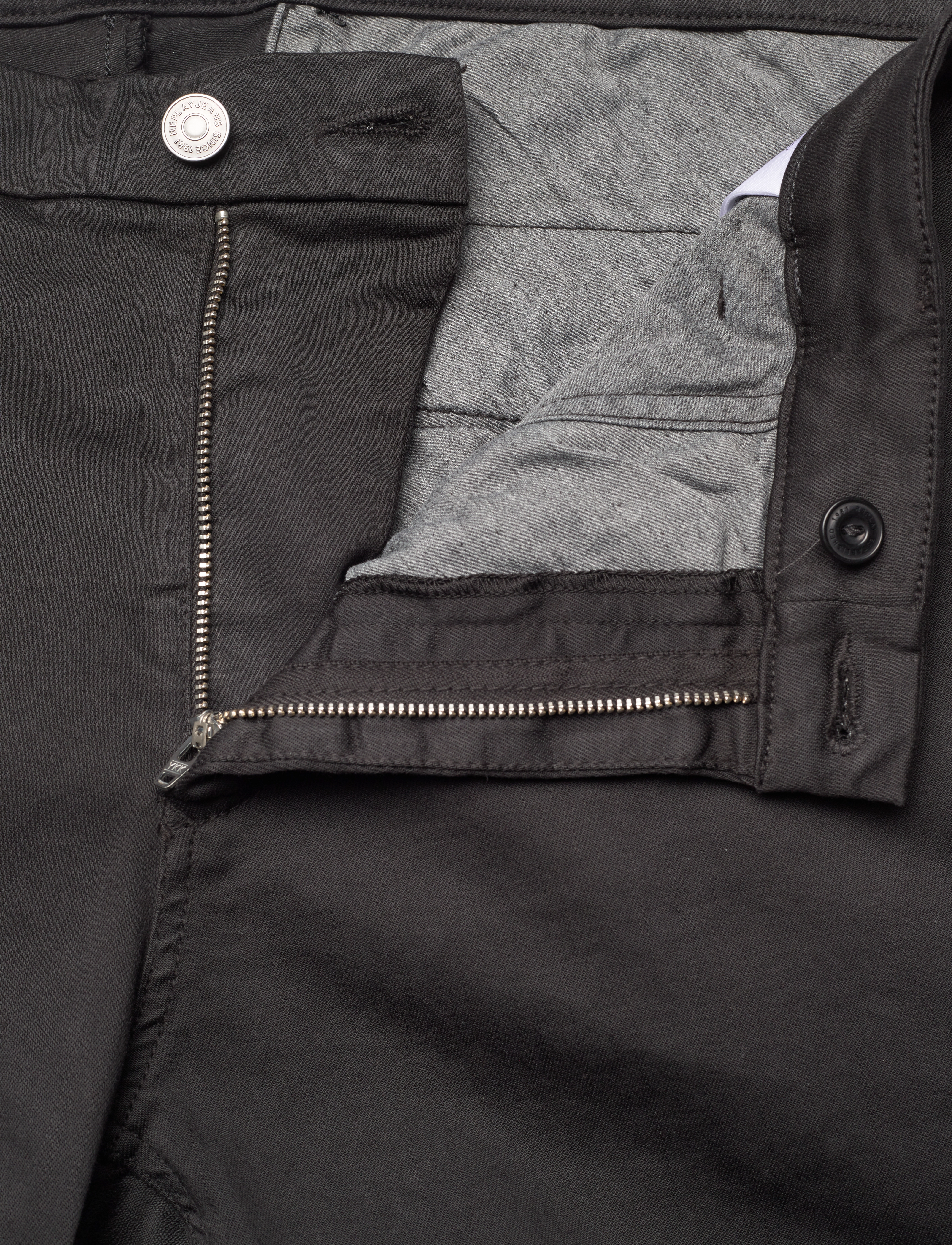Replay - BENNI Trousers REGULAR Hyperchino Color Xlite - black - 5