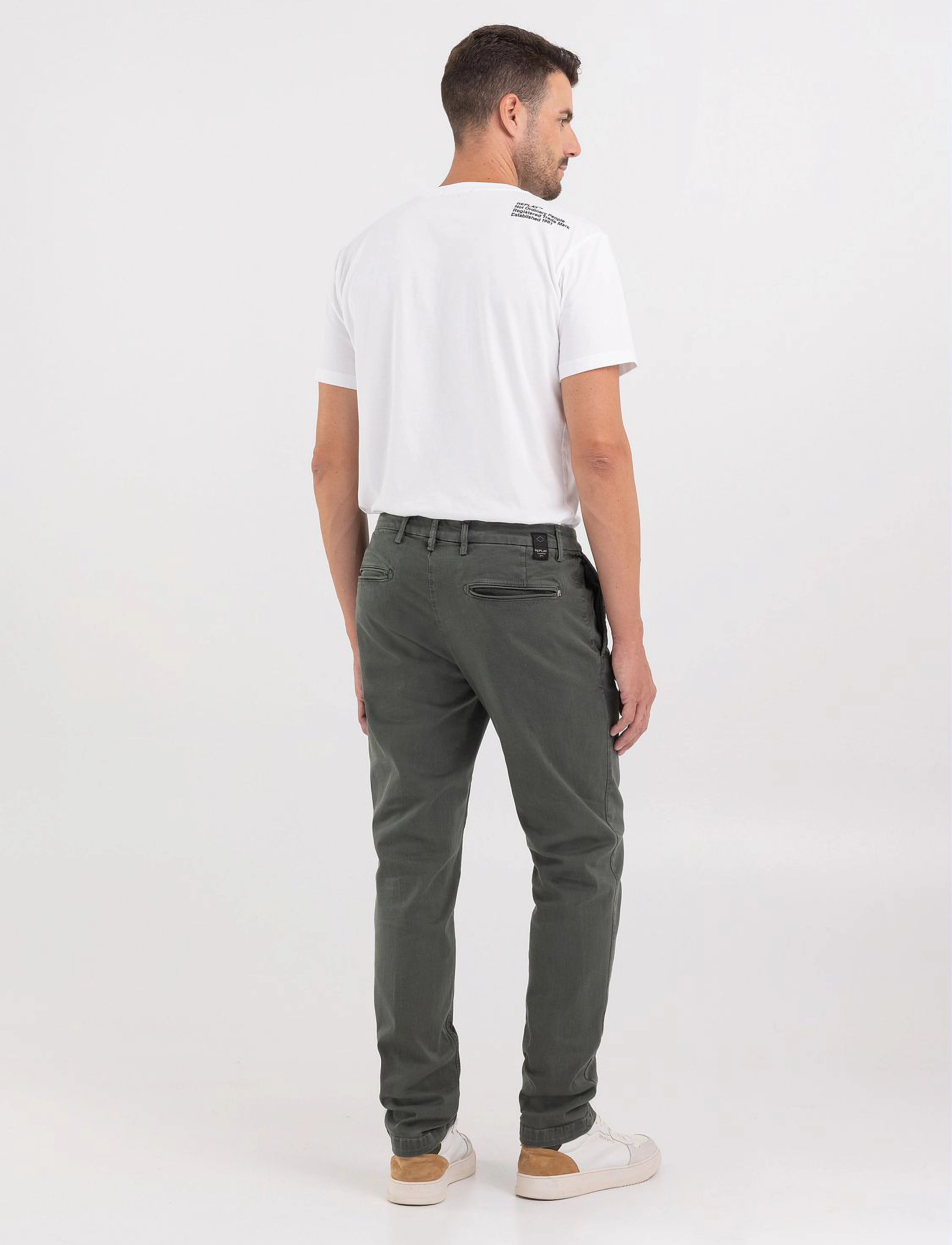 Replay - BENNI Trousers REGULAR Hyperchino Color Xlite - green - 3
