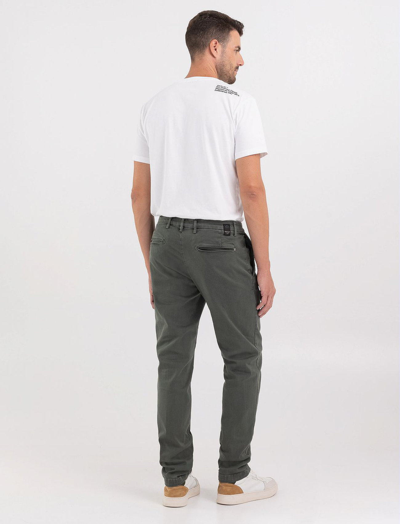 Replay - BENNI Trousers REGULAR Hyperchino Color Xlite - green - 3