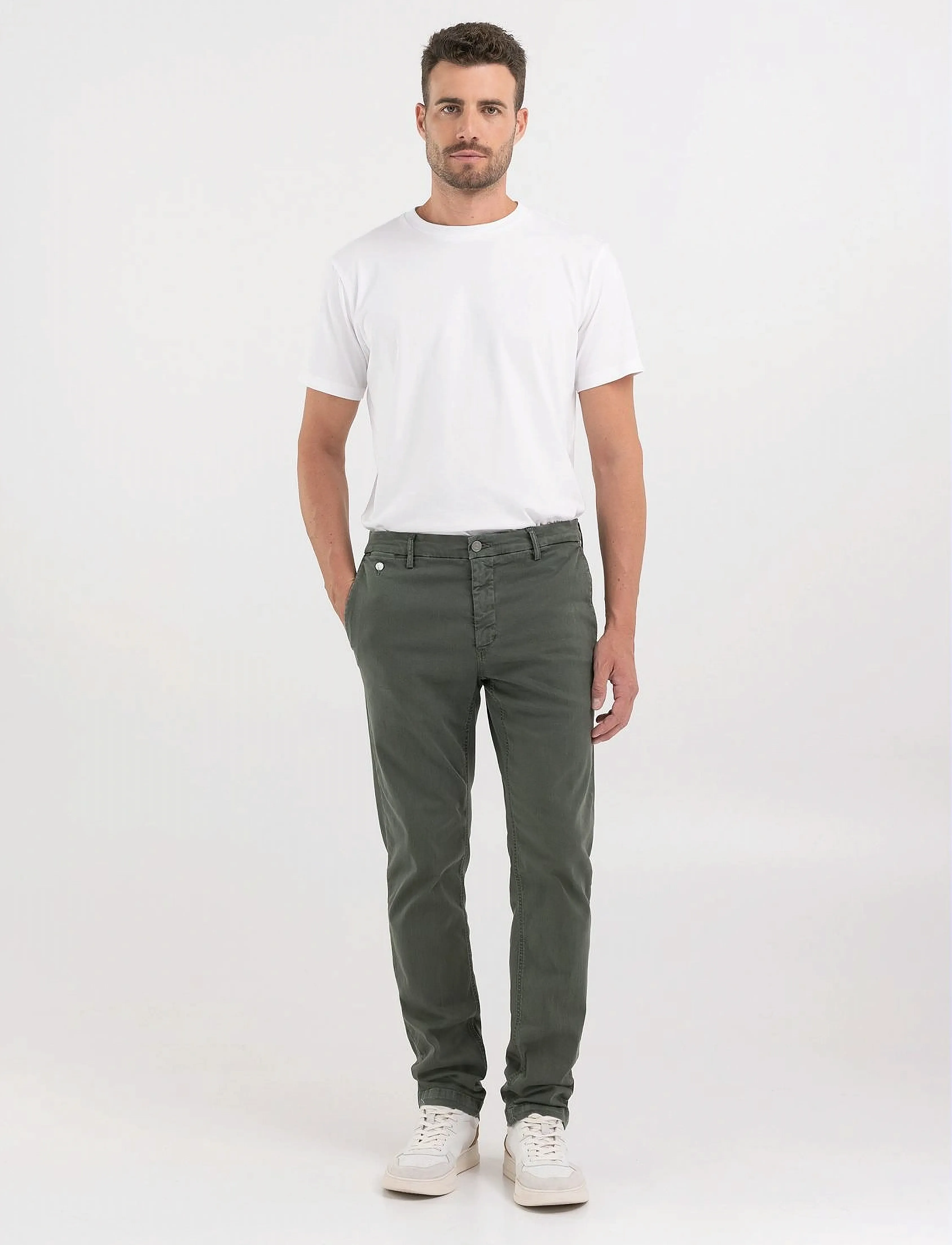 Replay - BENNI Trousers REGULAR Hyperchino Color Xlite - green - 4