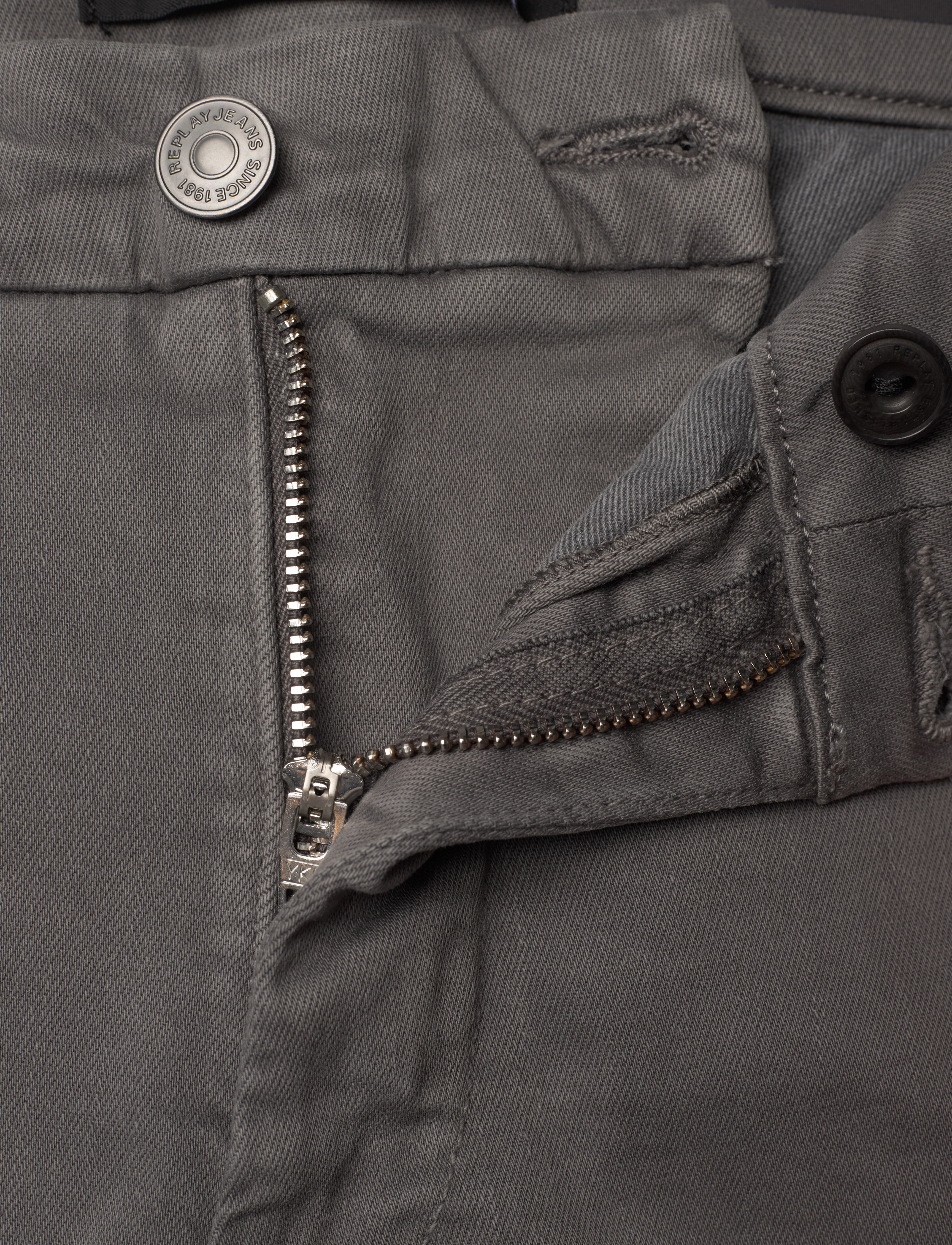 Replay - BENNI Trousers REGULAR Hyperchino Color Xlite - grey - 4