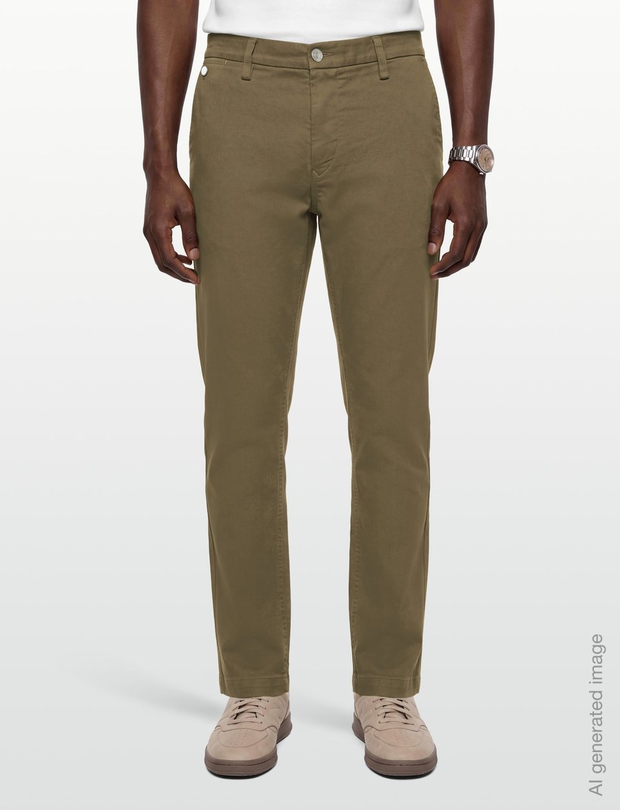 Replay - BENNI REGULAR Hyperchino Color Xlite DENIM Trousers - freizeithosen - green - 3