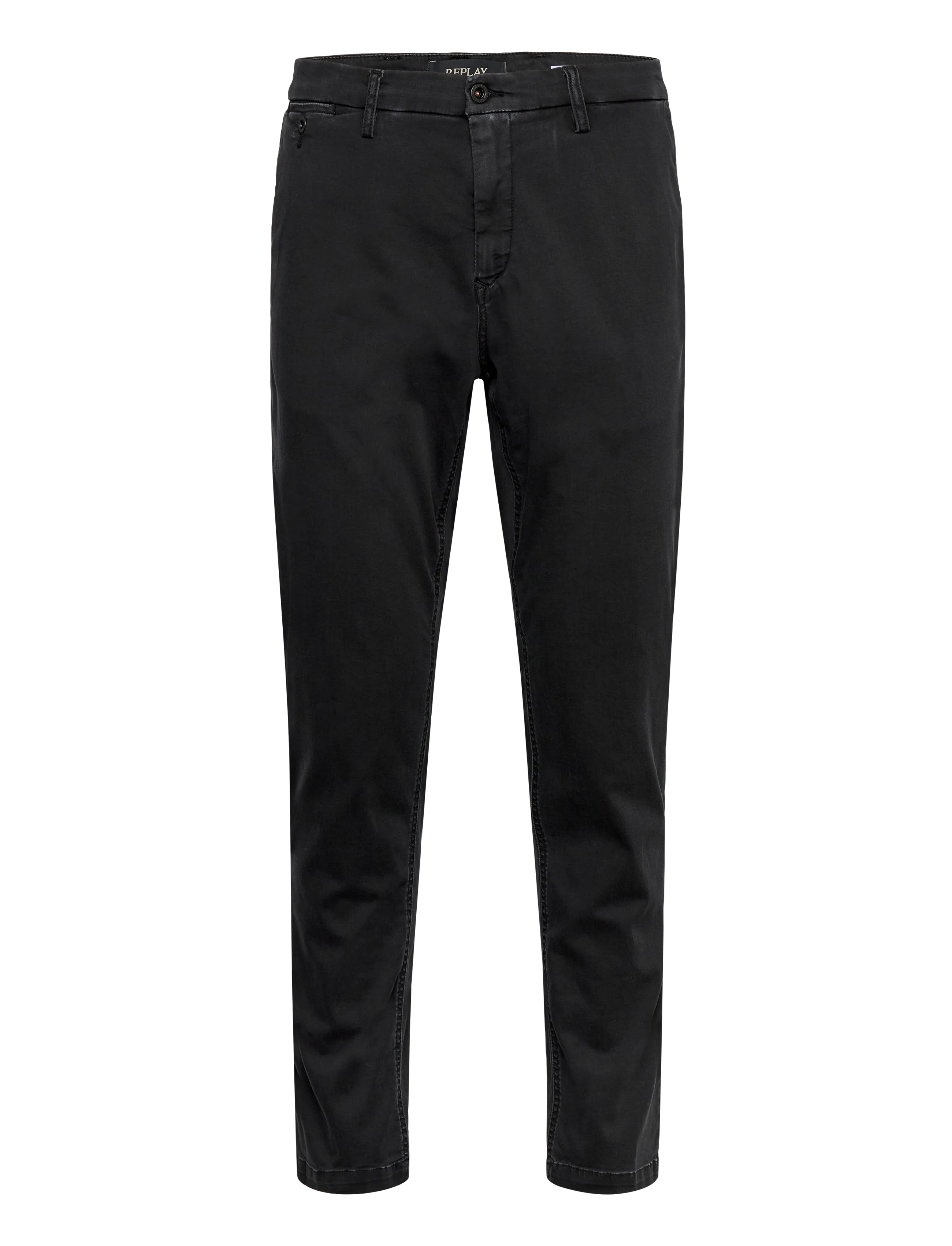Replay BENNI Trousers REGULAR Touch - Rennot housut - BLACK / black