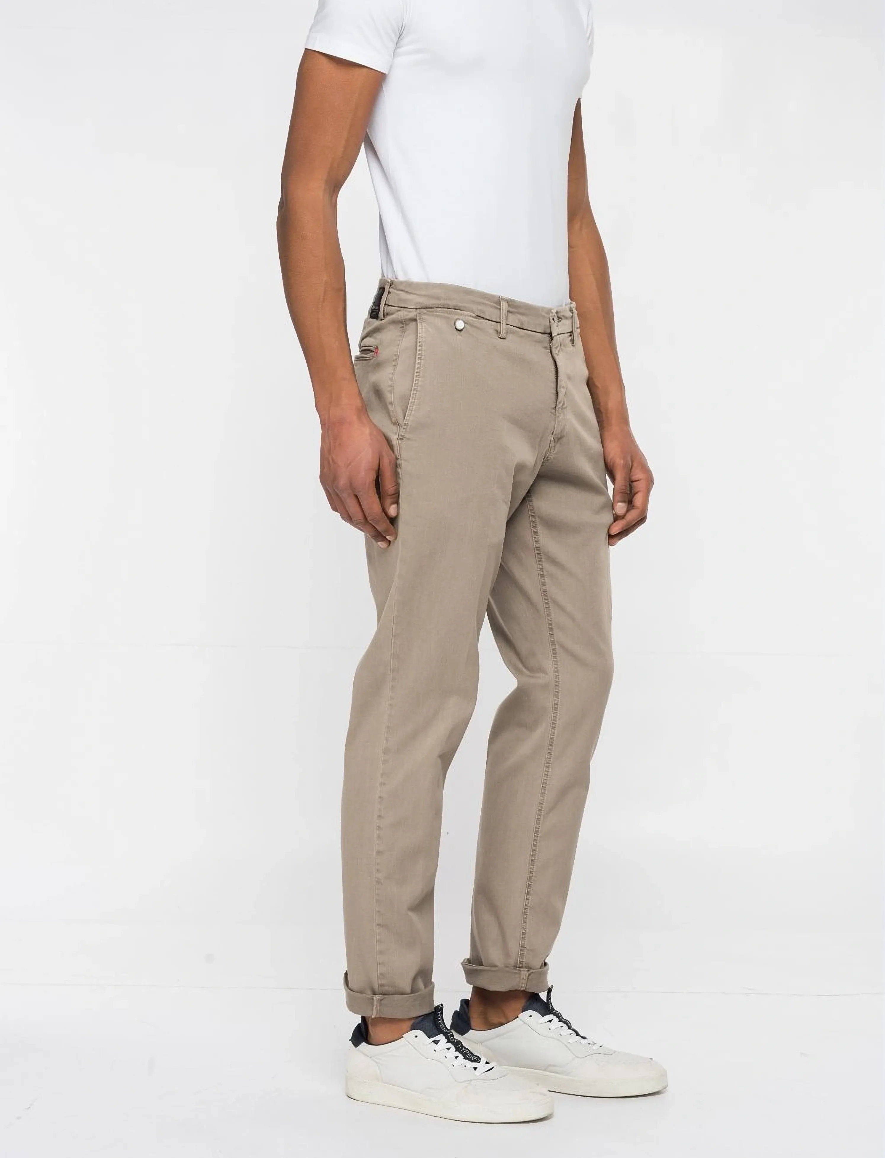 Replay - BENNI Trousers REGULAR Hyperchino Color Xlite - casual - beige - 4