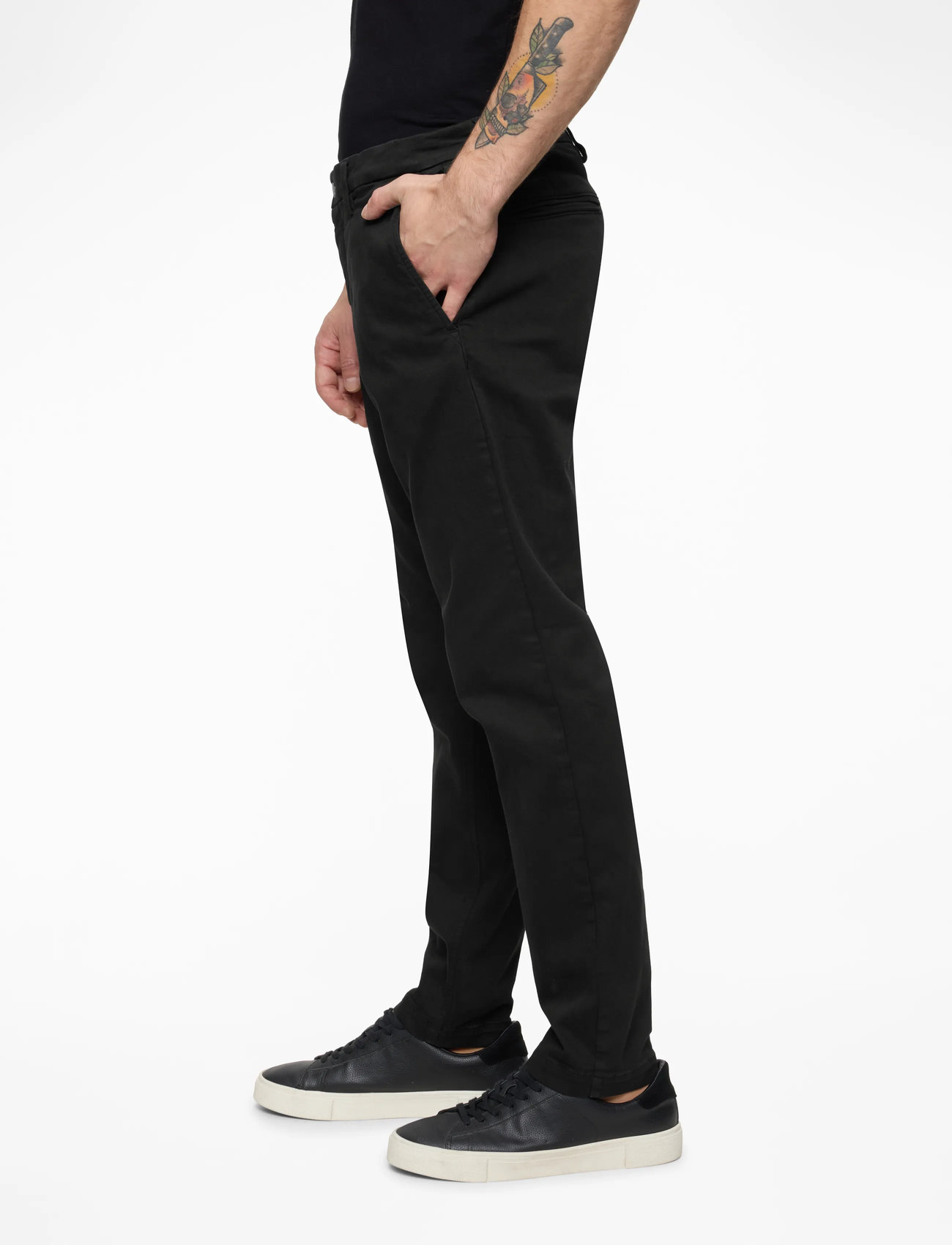 Replay - BENNI Trousers REGULAR Hyperchino Color Xlite - chinos - black - 3