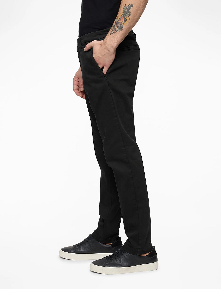 Replay - BENNI Trousers REGULAR Hyperchino Color Xlite - pantalons décontractés - black - 3