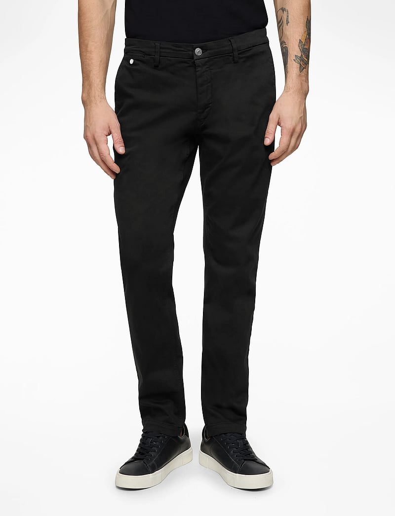 Replay - BENNI Trousers REGULAR Hyperchino Color Xlite - chinos - black - 0